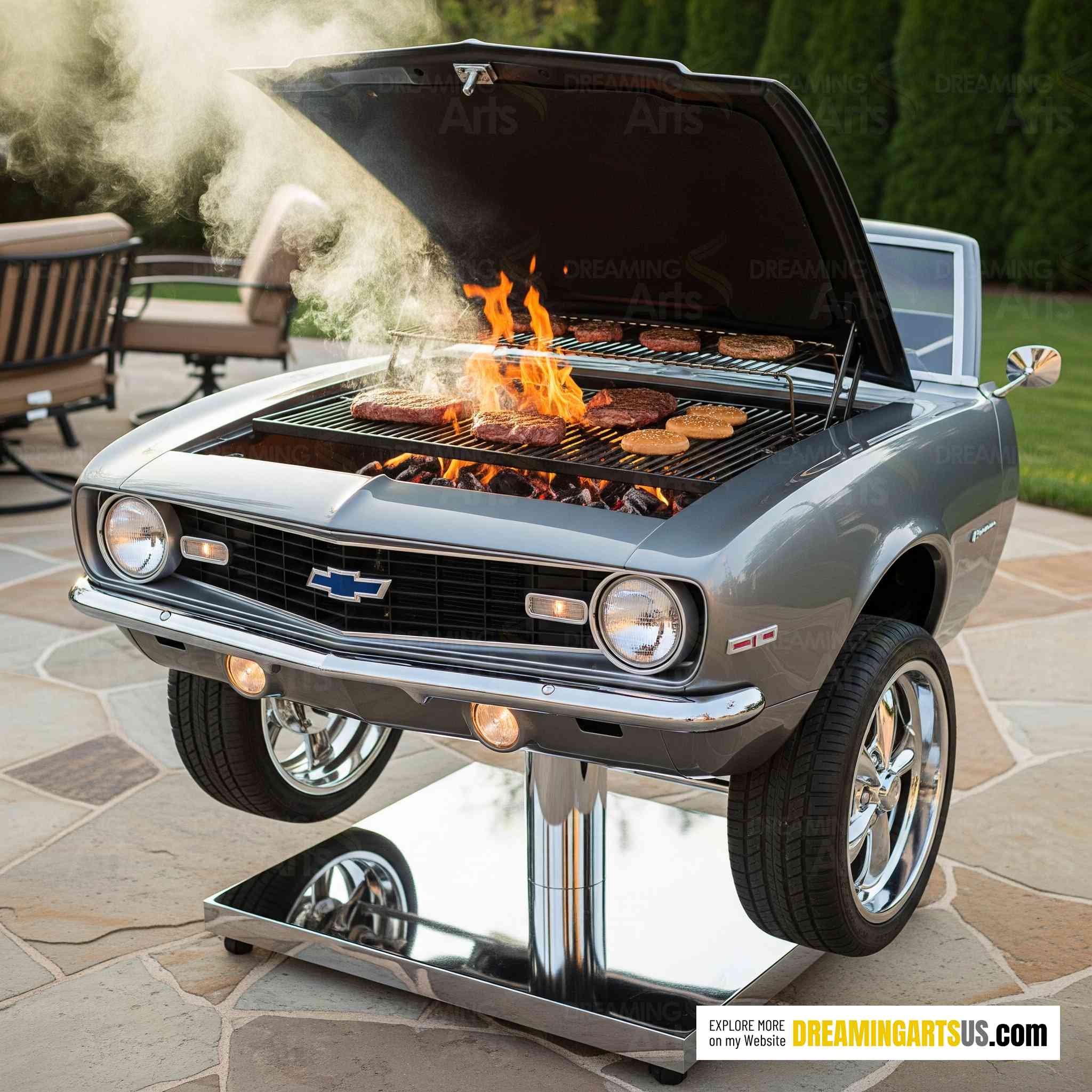 Camaro Shaped BBQ Grills