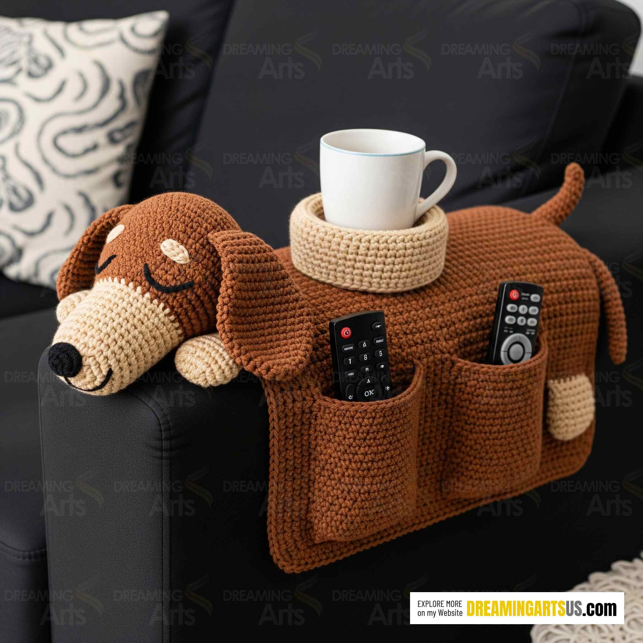 Dog Shaped Sofa Organizer
