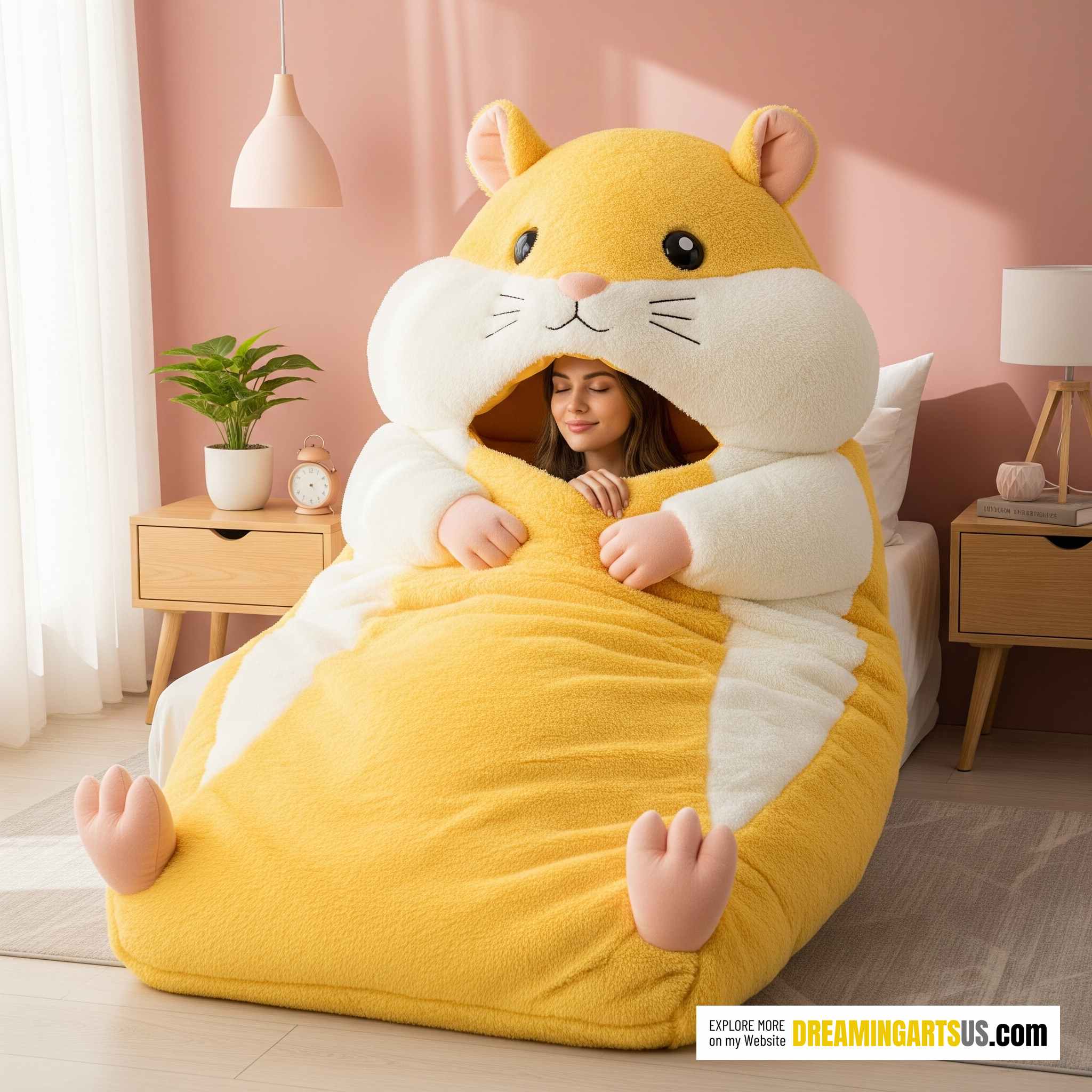 Fluffy Hamster Sleeping Bags
