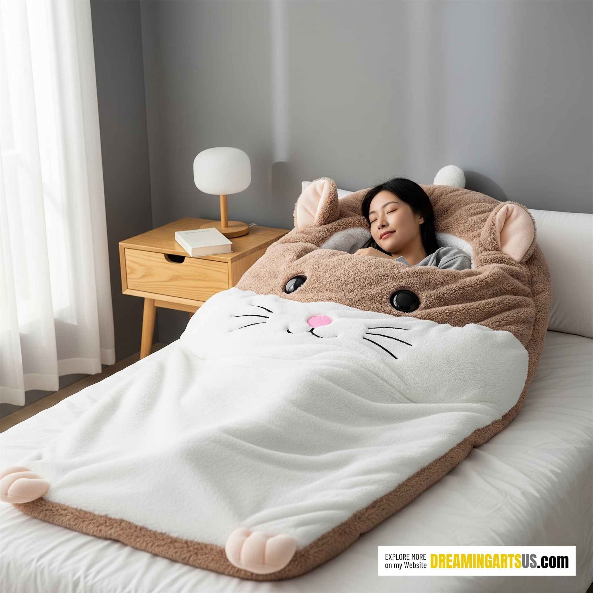 Fluffy Hamster Sleeping Bags
