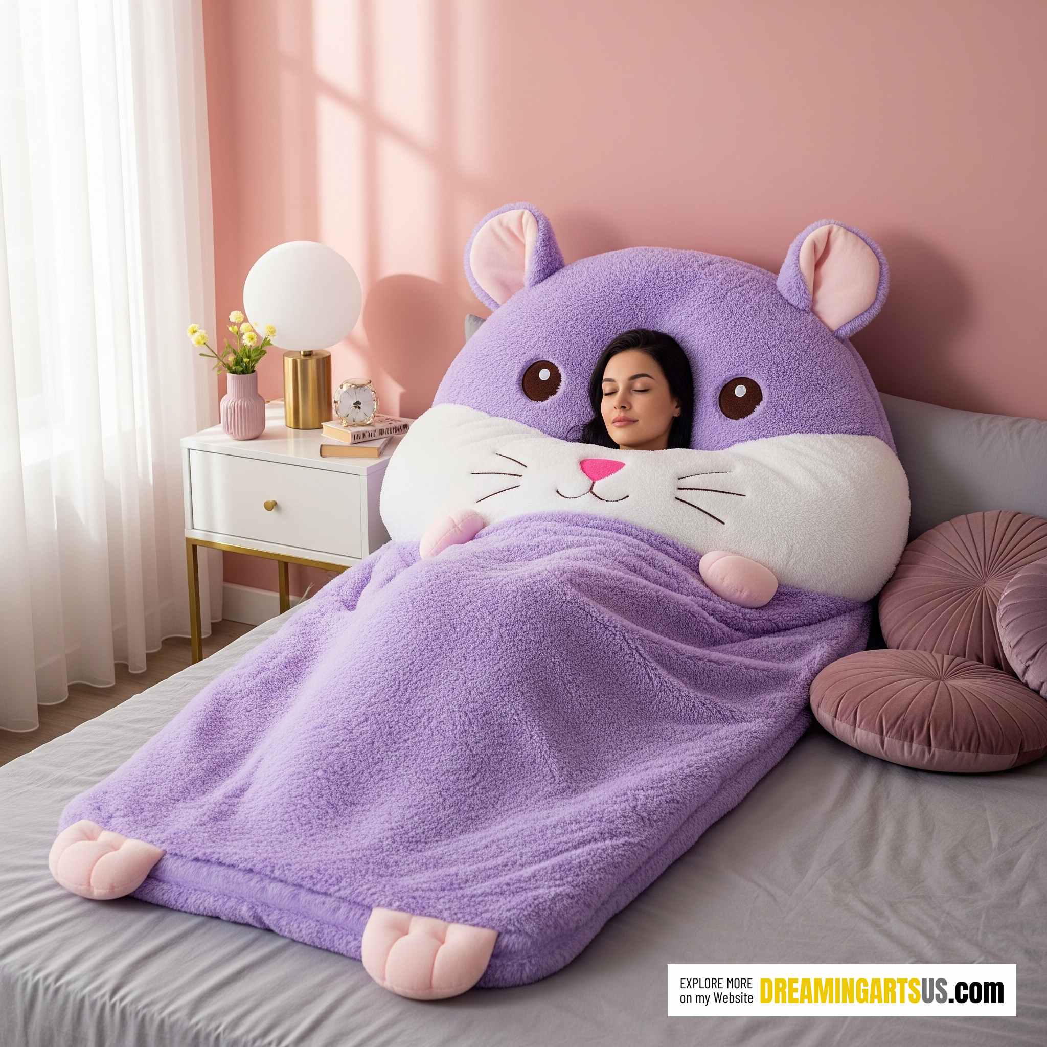 Fluffy Hamster Sleeping Bags