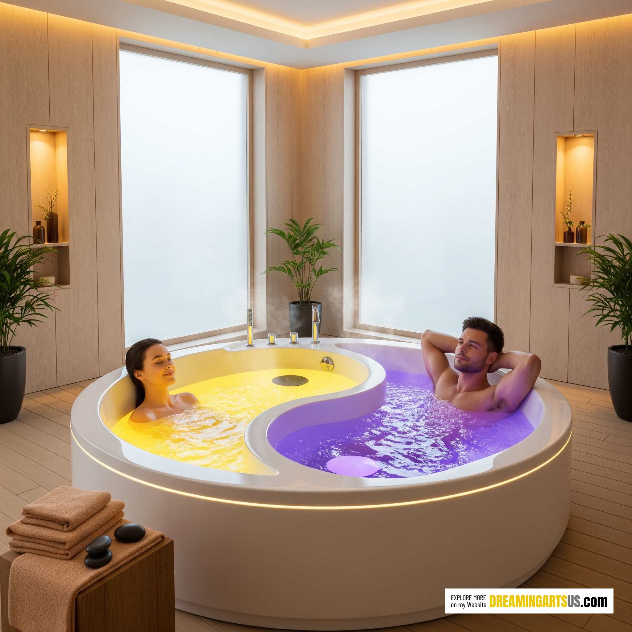 Yin-Yang Hot Tub