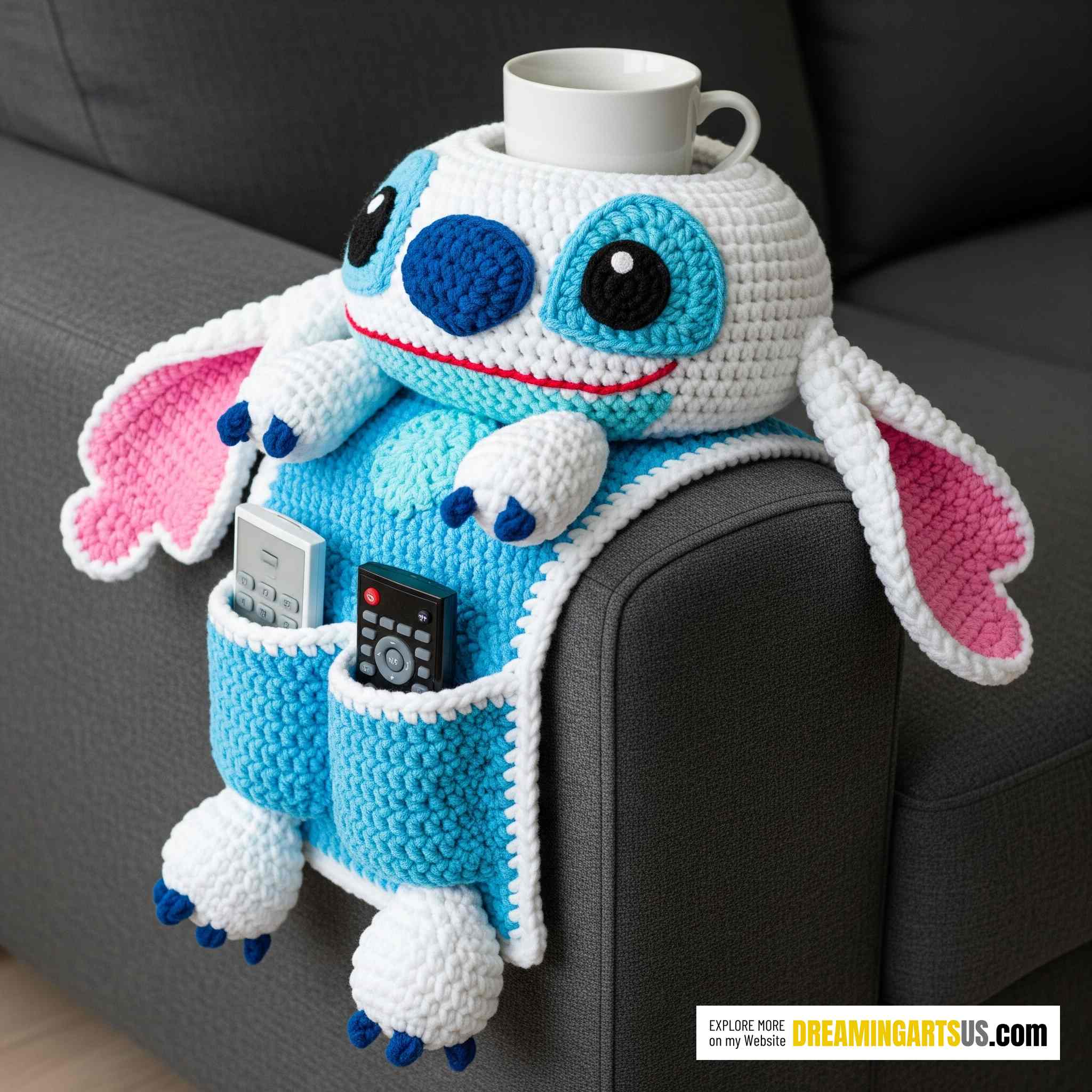 Handmade Stitch Sofa Organizer