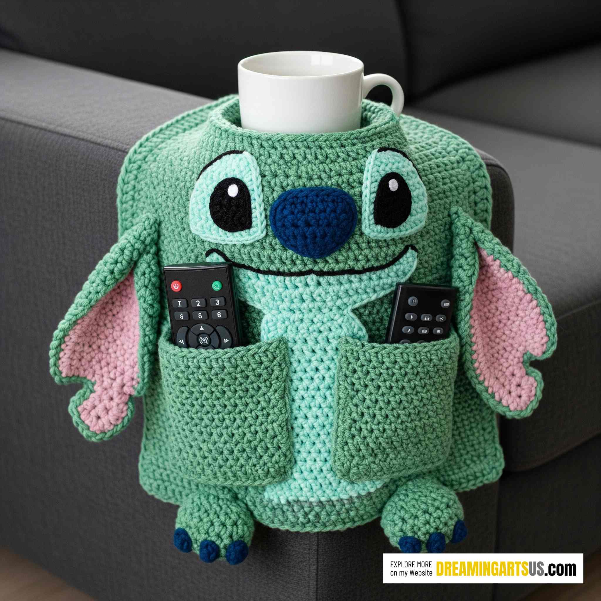 Crochet Stitch Sofa Organizer