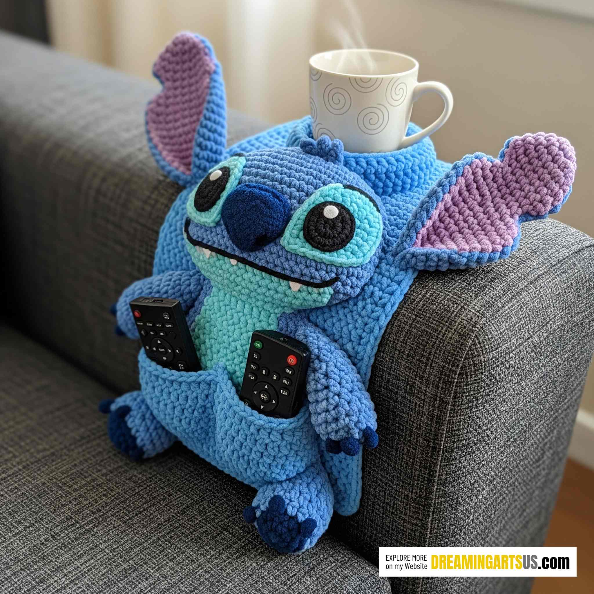 Crochet Stitch Sofa Organizer
