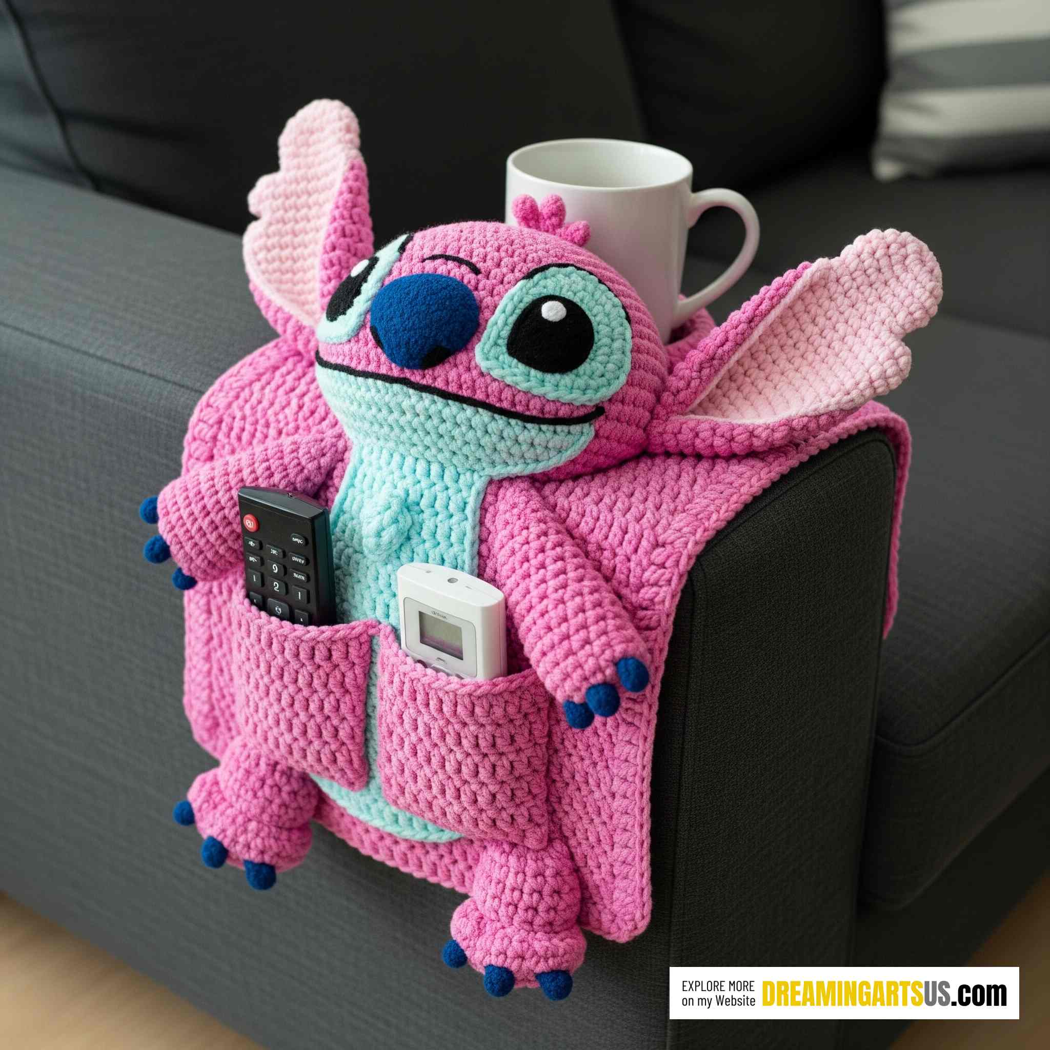 Handmade Stitch Sofa Organizer