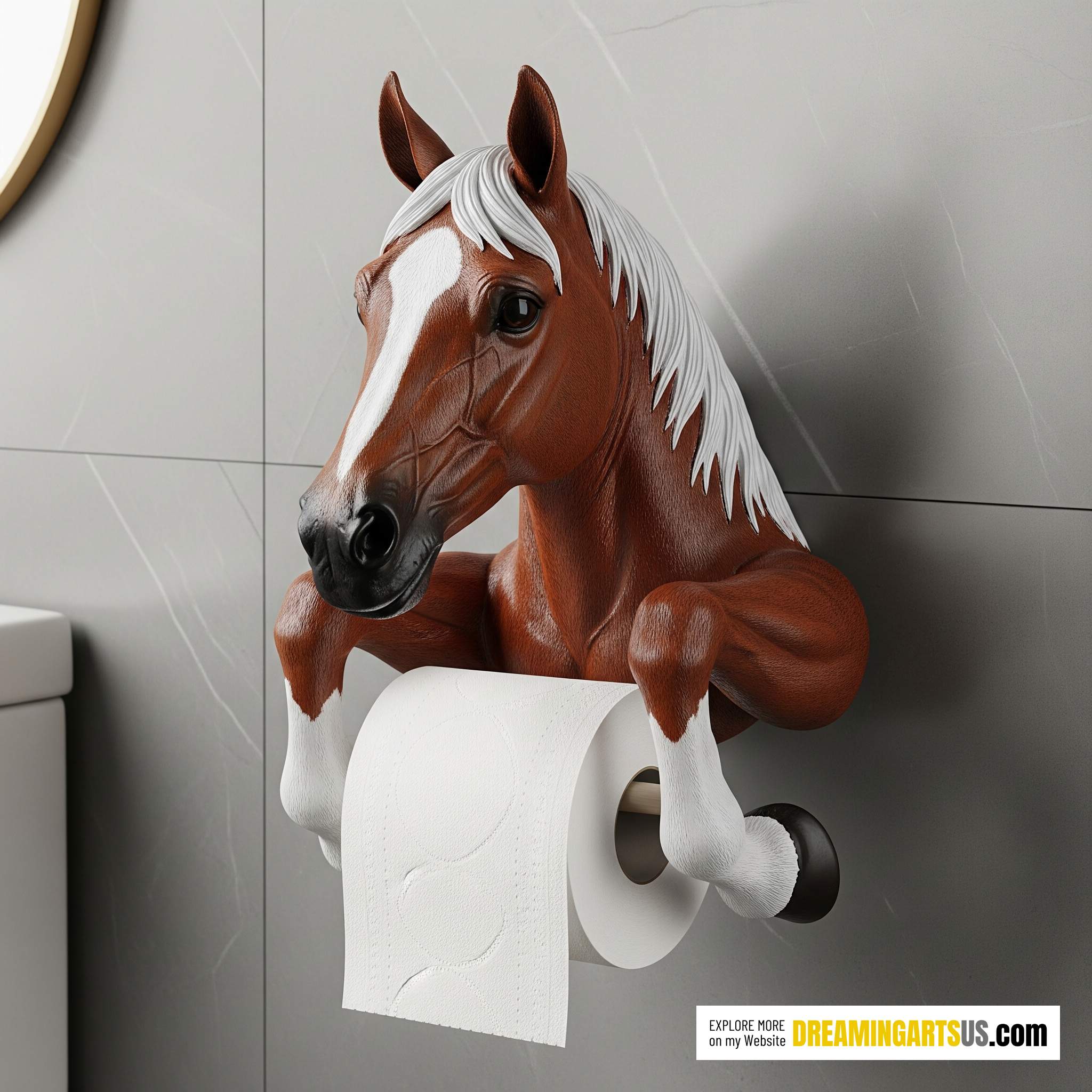 Horse-shaped Toilet Paper Holder