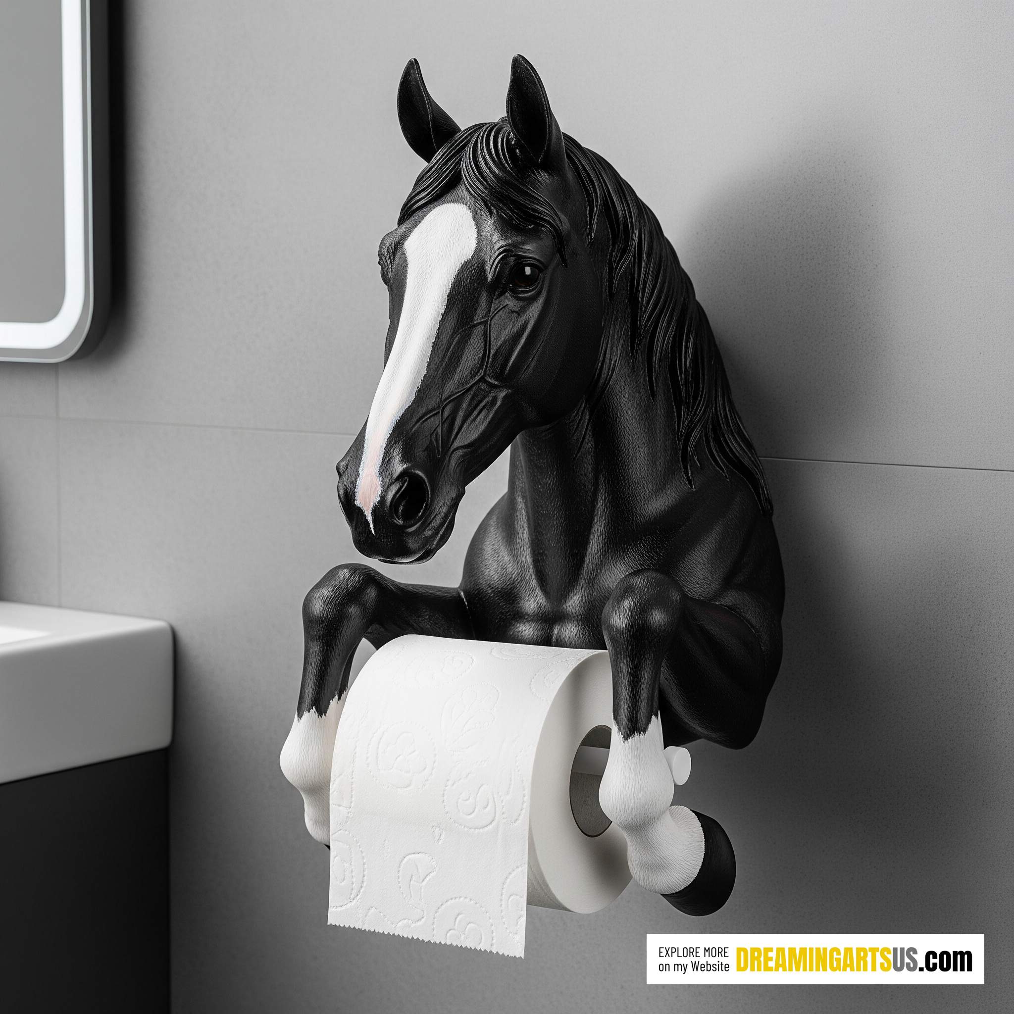 Horse-shaped Toilet Paper Holder