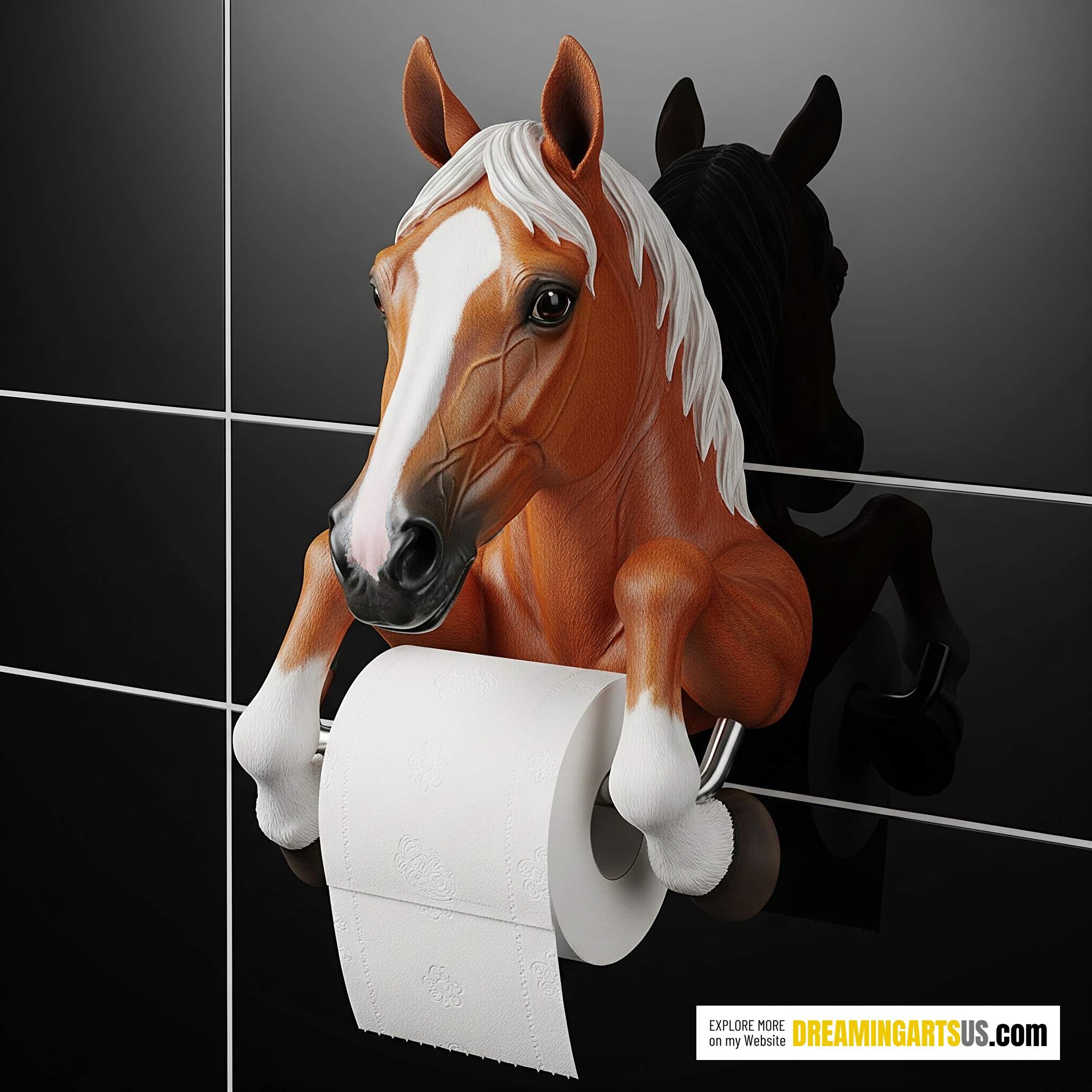 Horse Toilet Paper Holder
