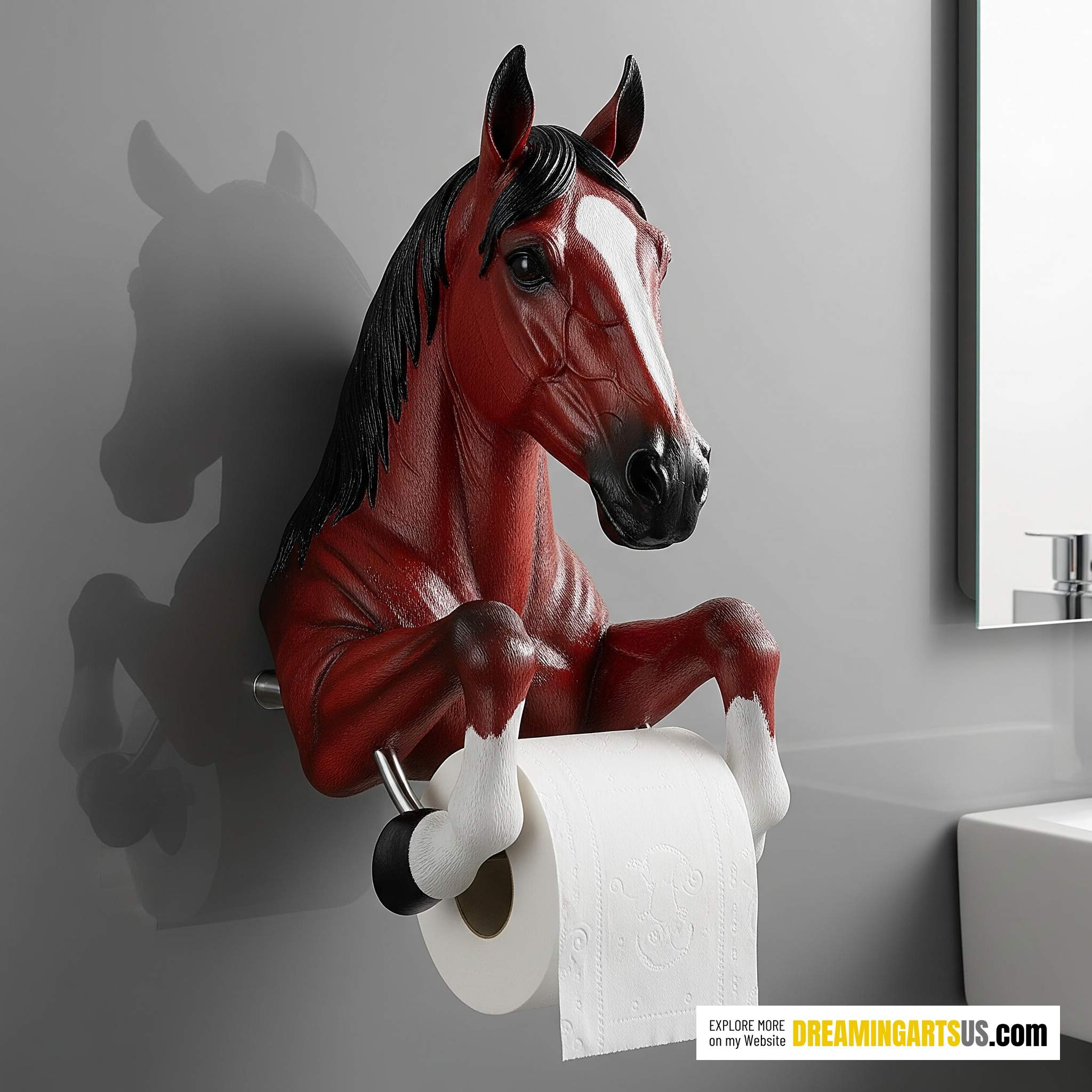 Horse-shaped Toilet Paper Holder