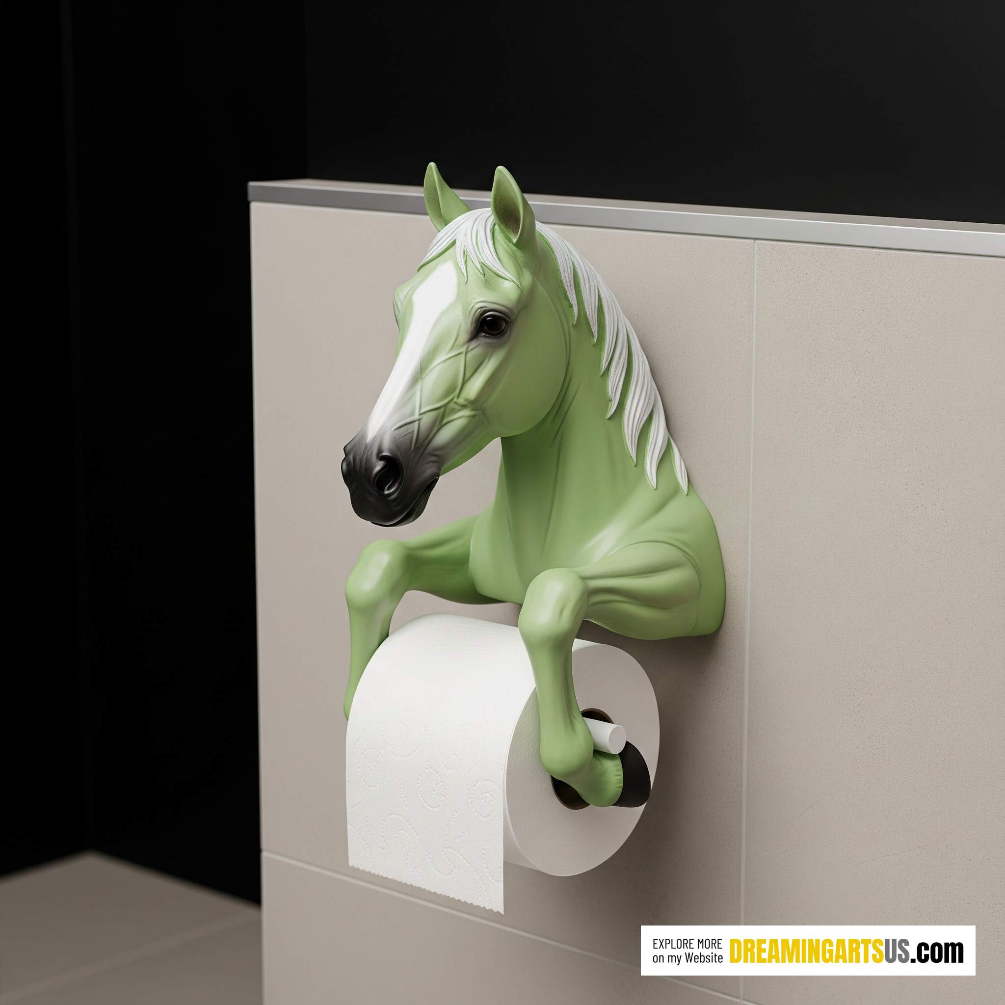 Horse-shaped Toilet Paper Holder