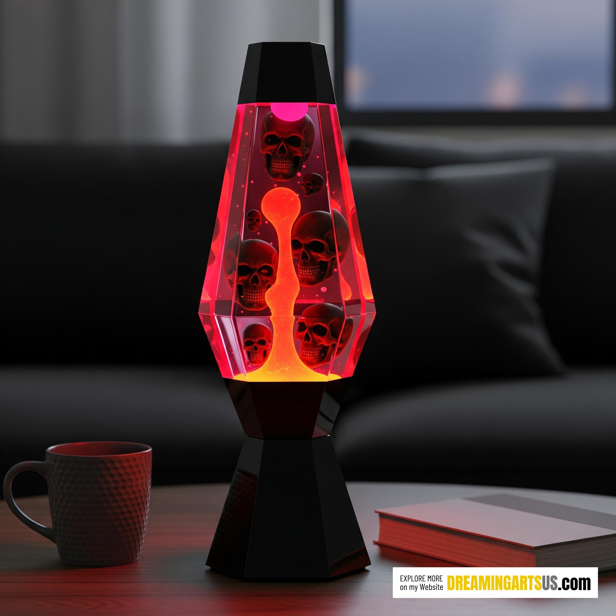 Inferno skull table lamp