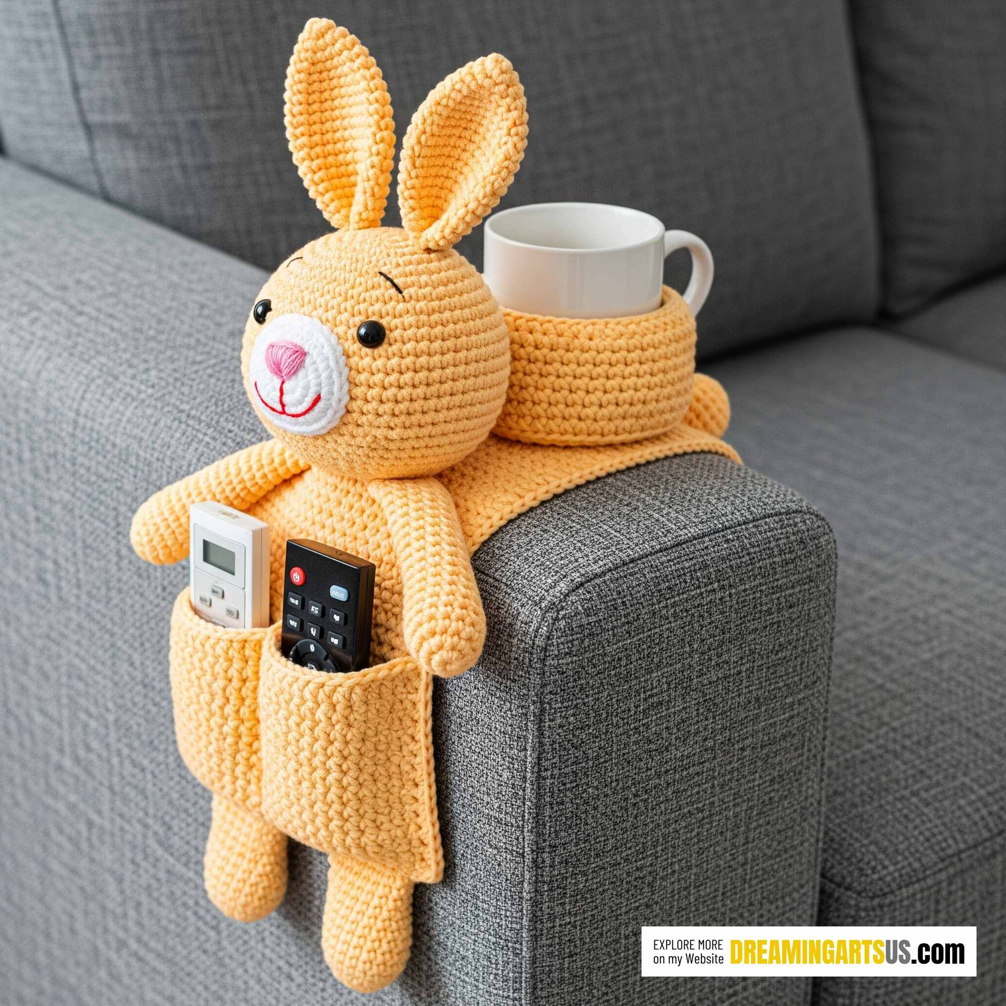 Handmade Rabbit Sofa Organizer