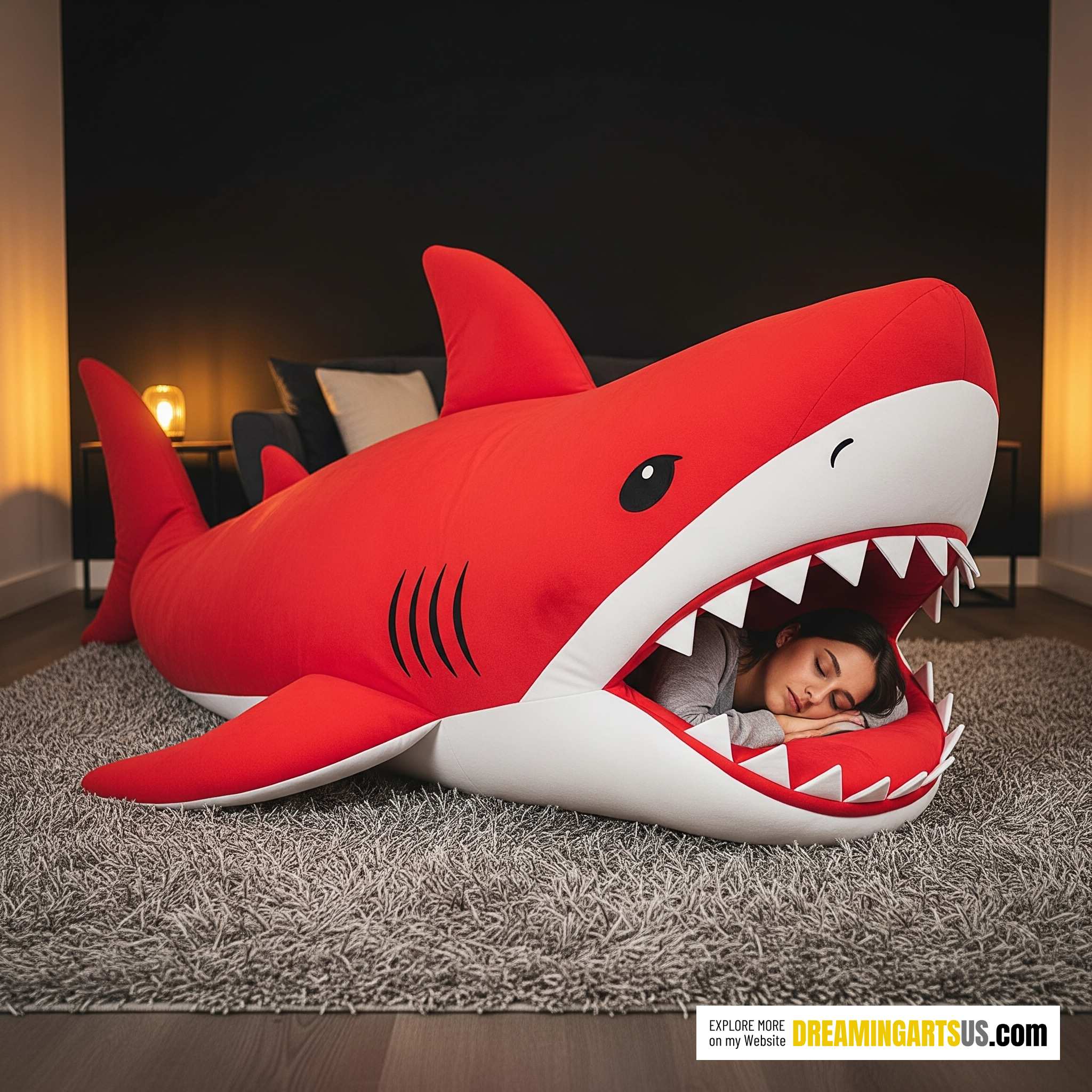 Shark Shaped Sleeping Bag