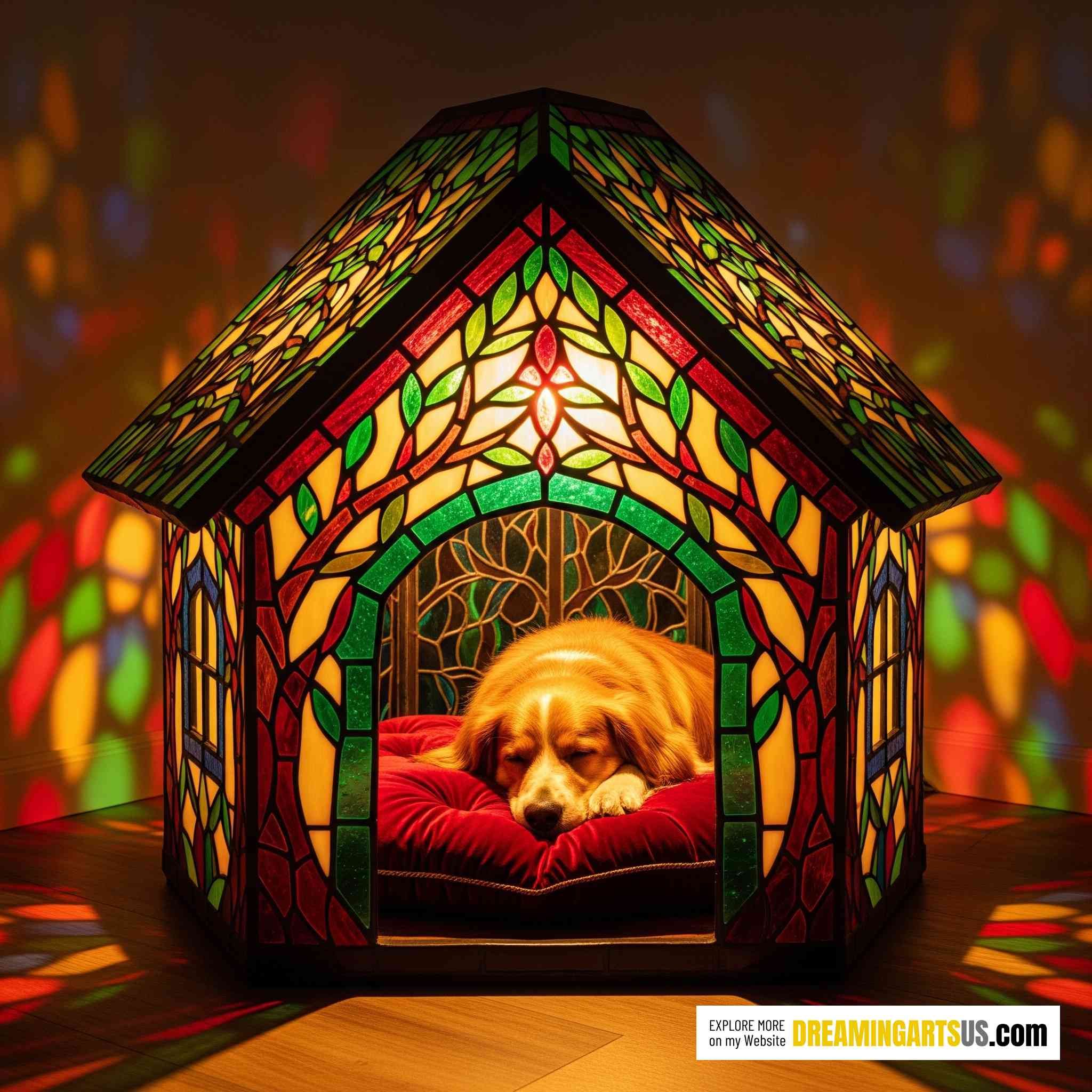 Stained Glass Dog Beds