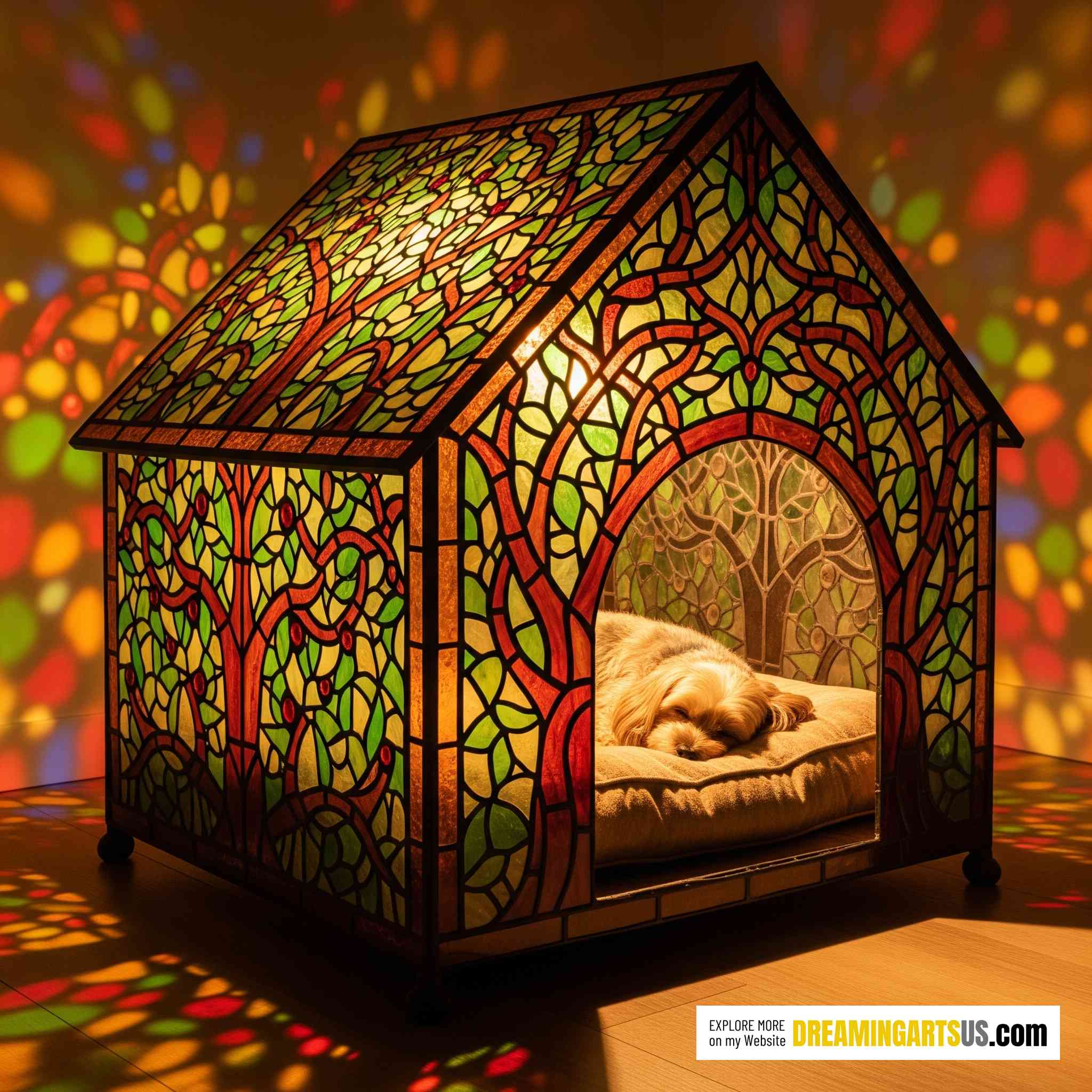 Stained Glass Dog Beds