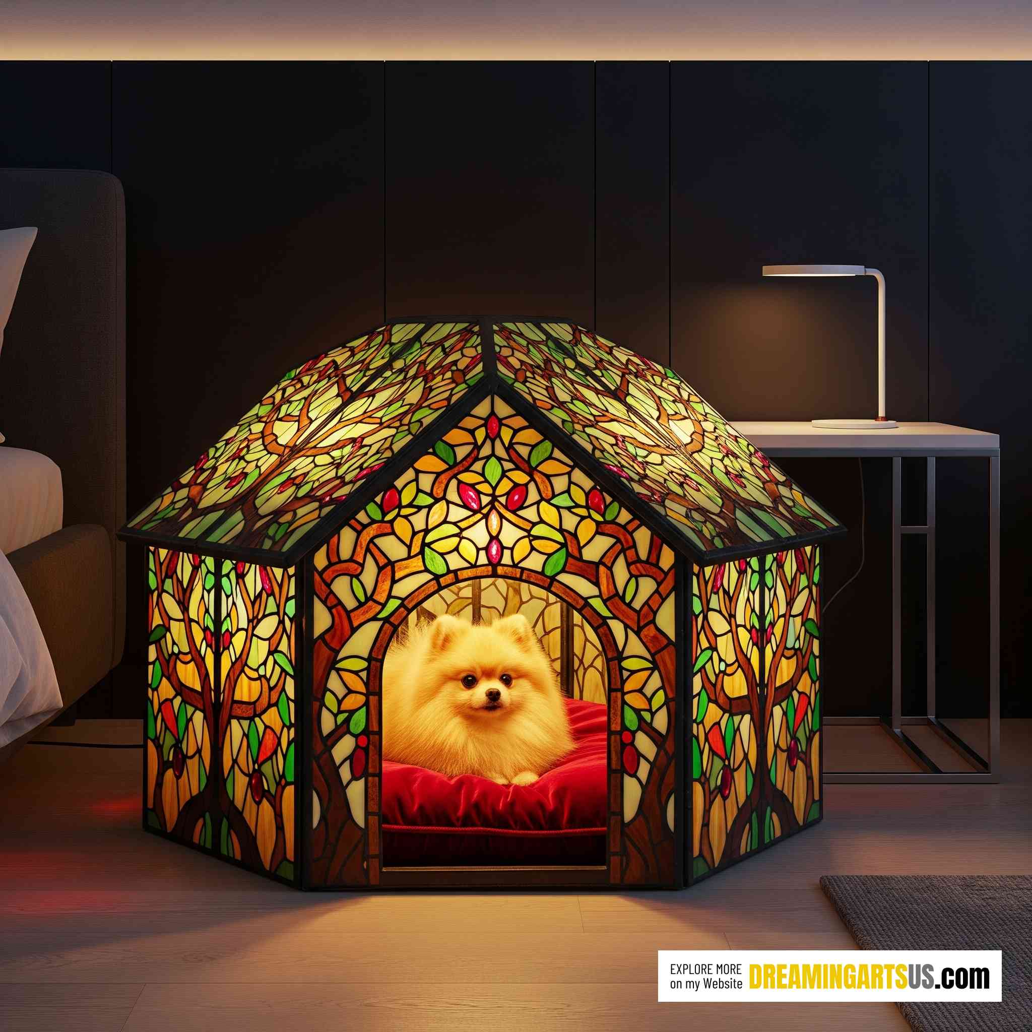 Stained Glass Dog Beds