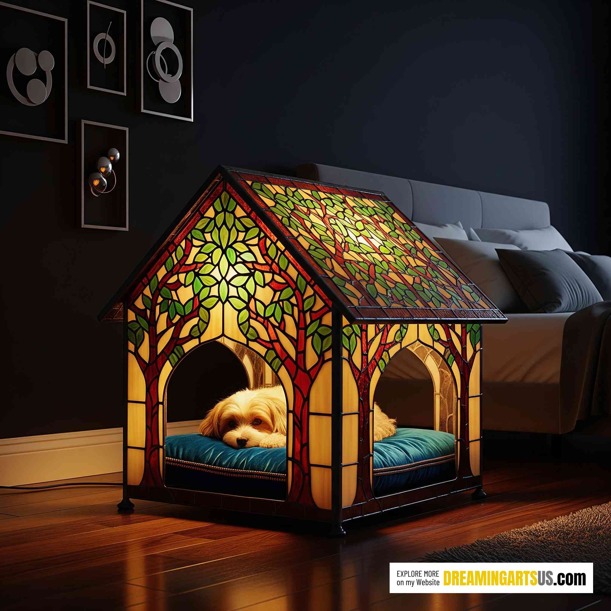Stained Glass Dog Beds
