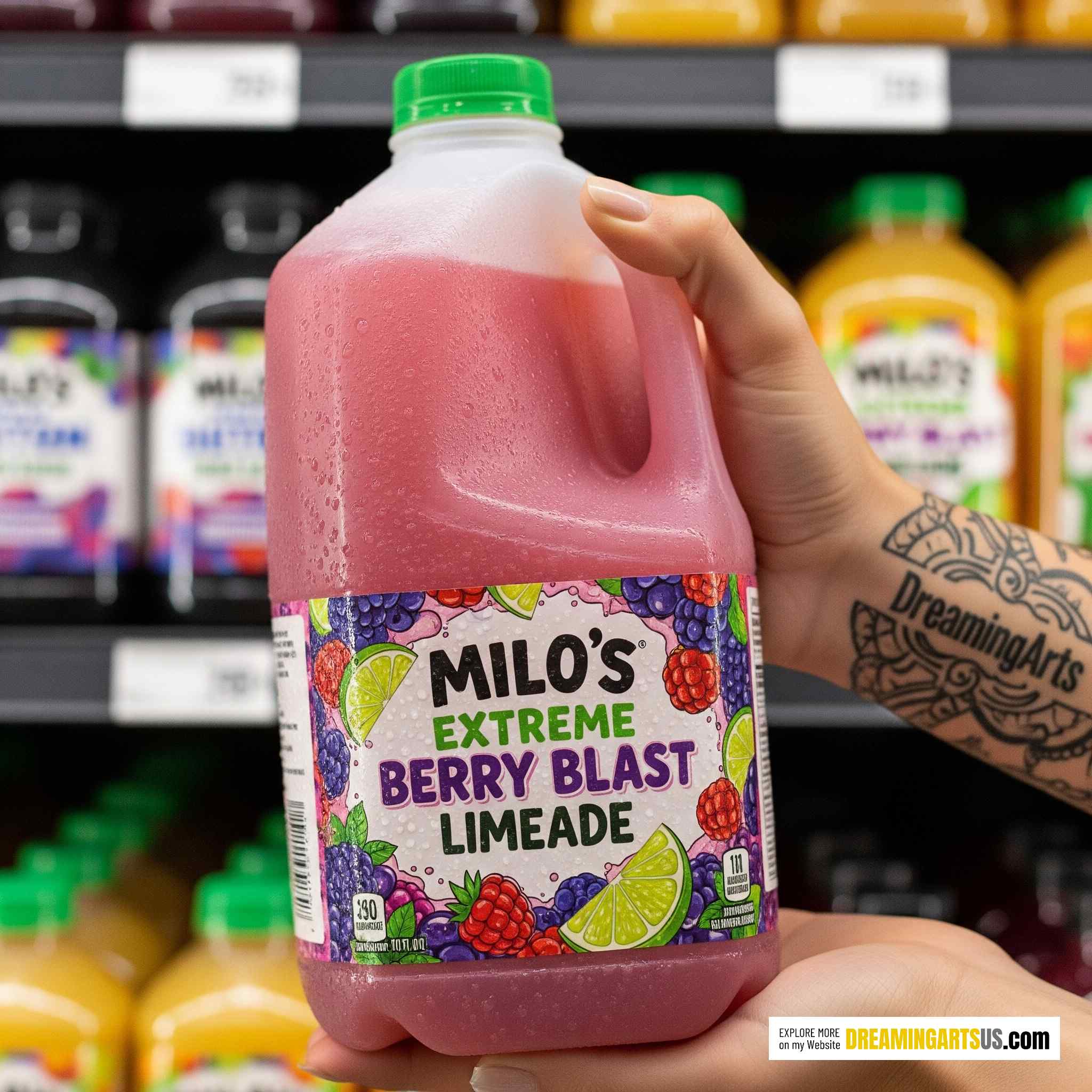 Milos Extreme Berry Blast Limeade