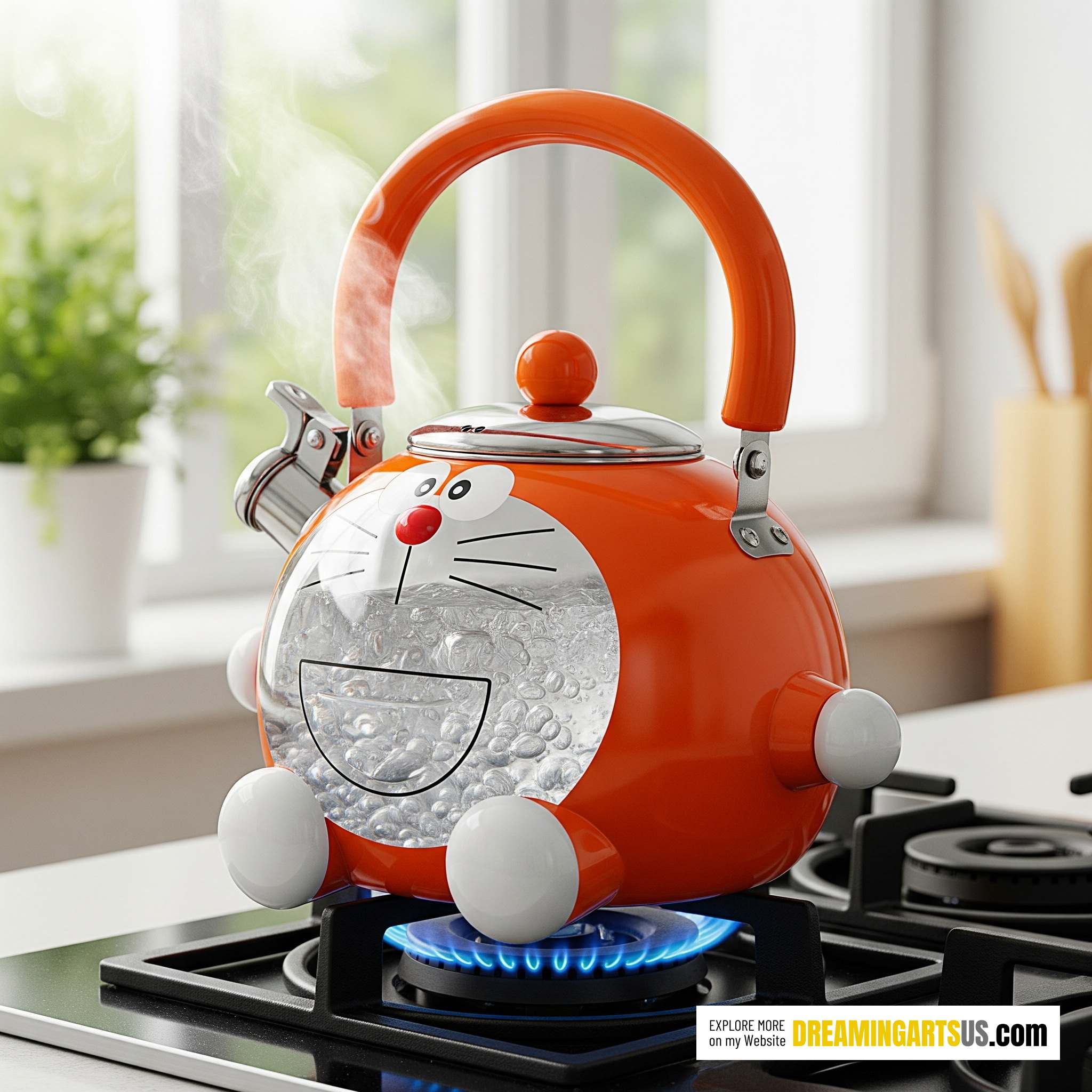 Doraemon Shaped Kettle