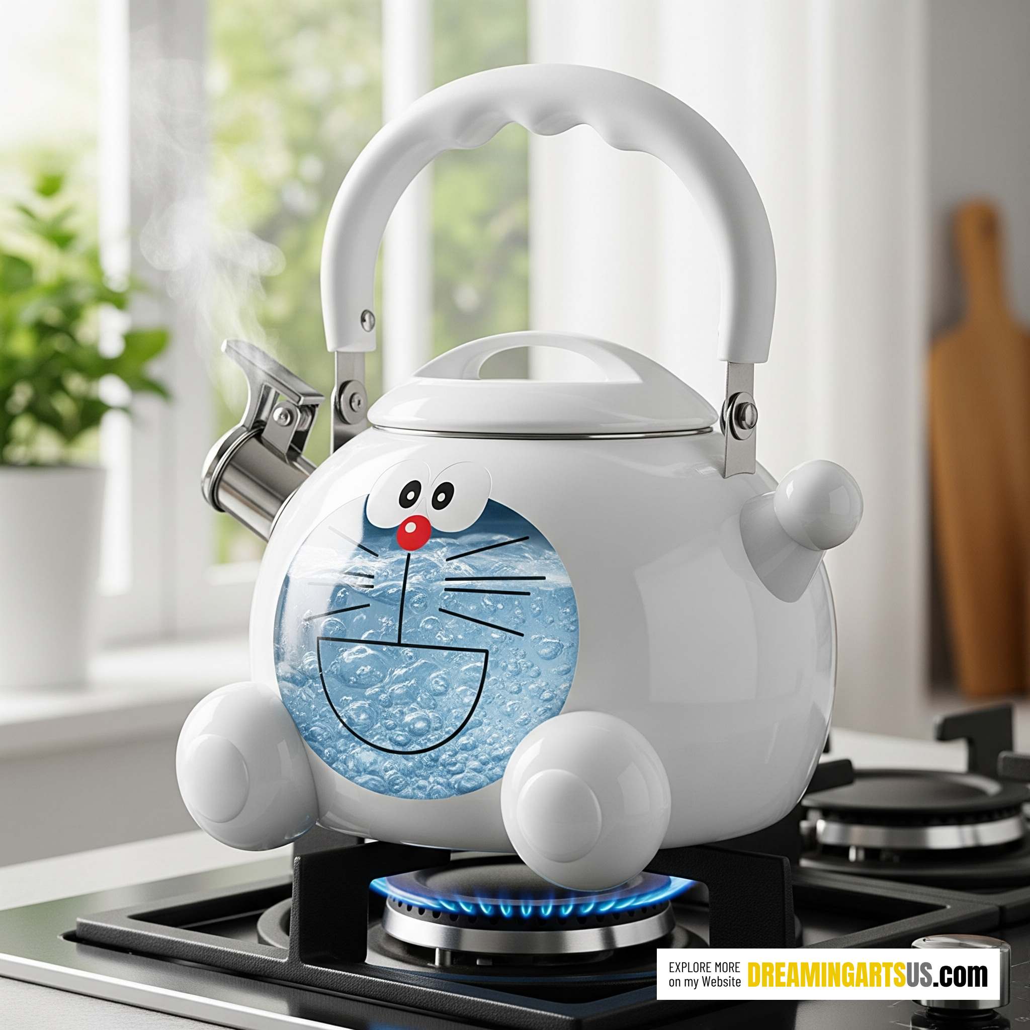 Doraemon Shaped Kettle