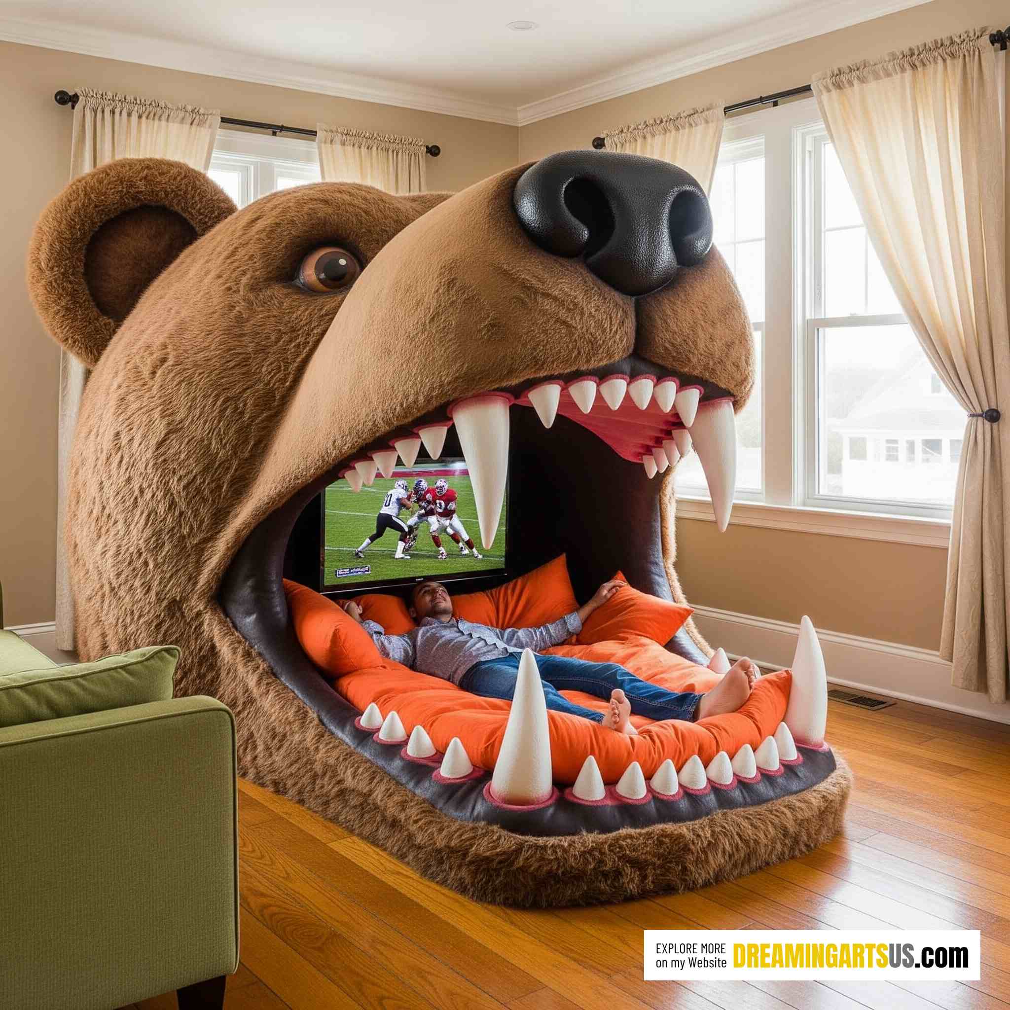 Giant Animal Mouth Loungers