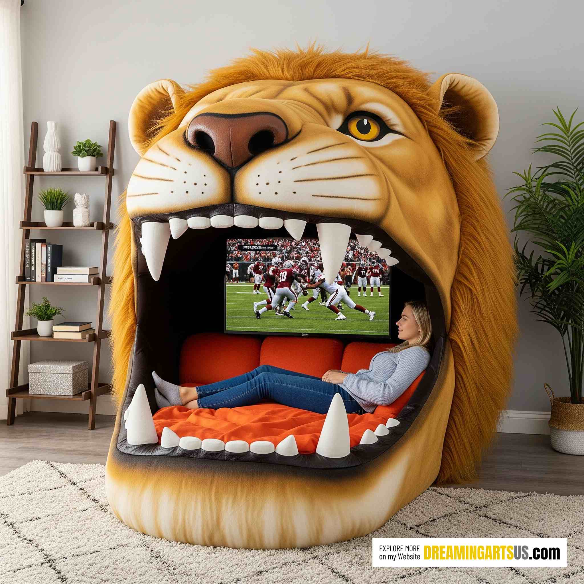 Giant Animal Mouth Loungers