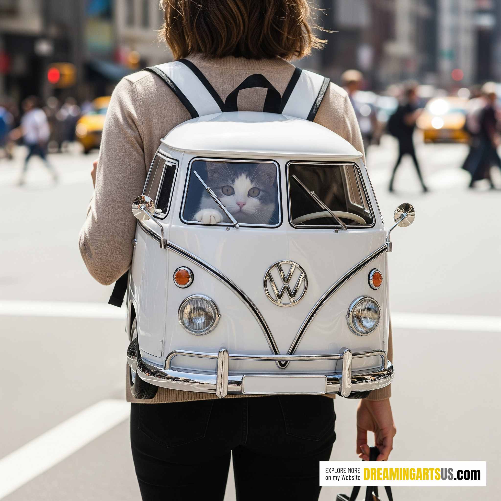 VW Bus Cat Carrier Backpack