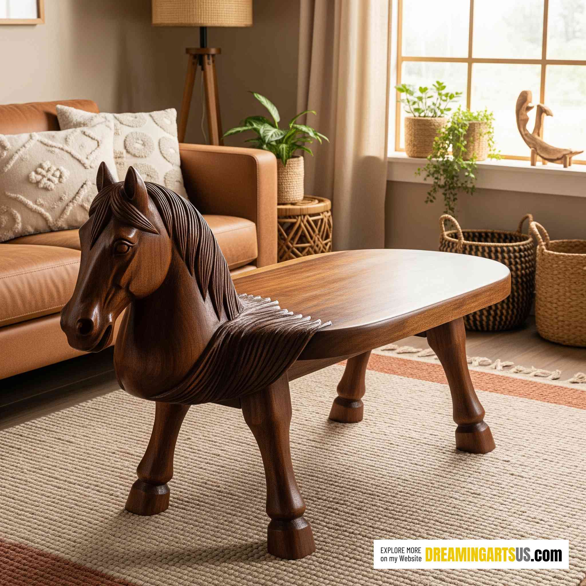 Wooden Animal Coffee Tables