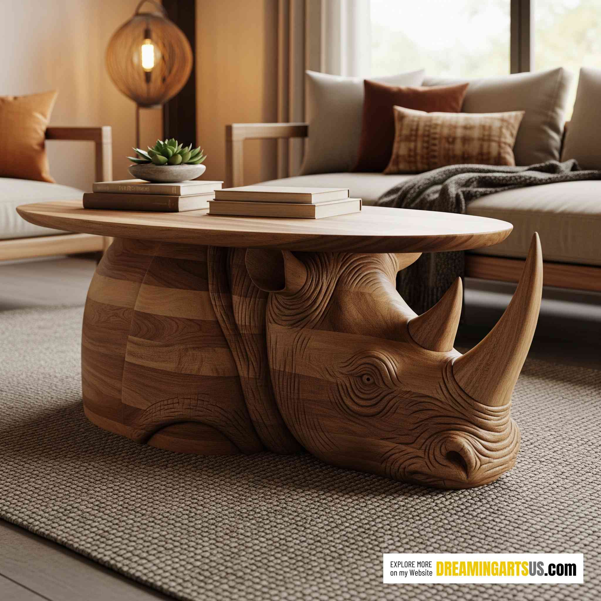 Wooden Animal Coffee Tables