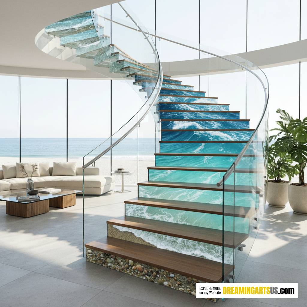 Active Scene Beach Staircase