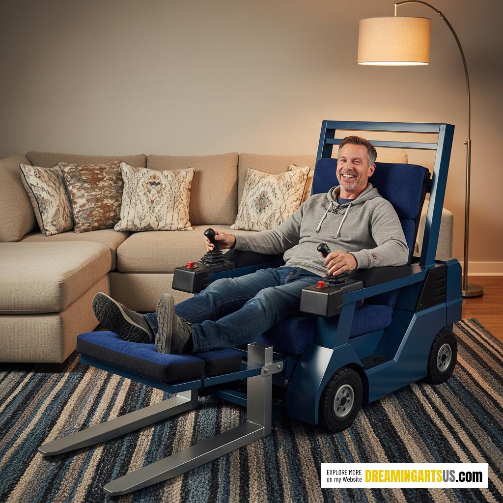 forklift-shaped recliners