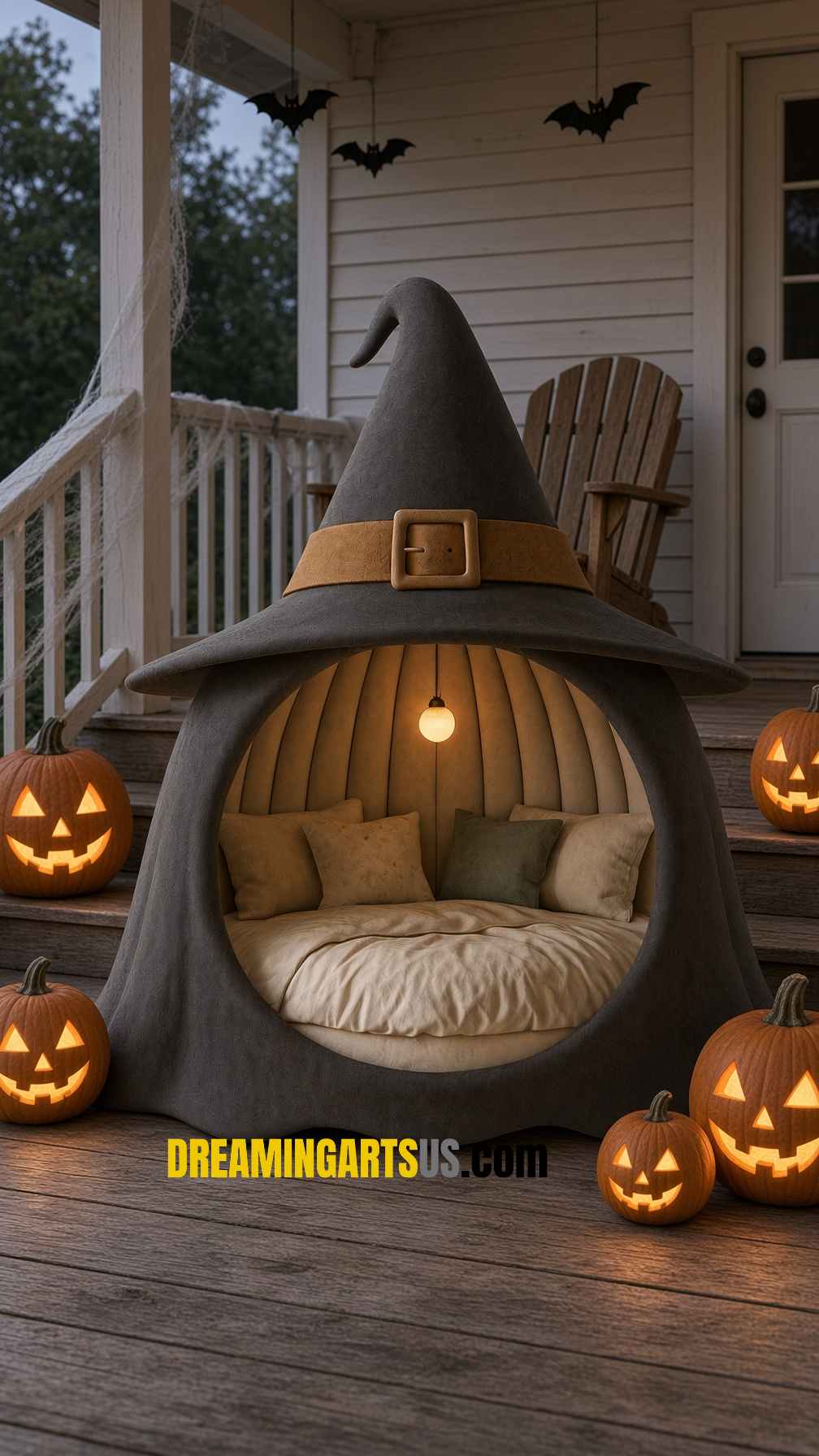 Halloween-themed bed den