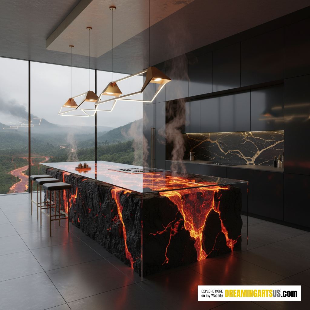 Lava Kitchen Islands