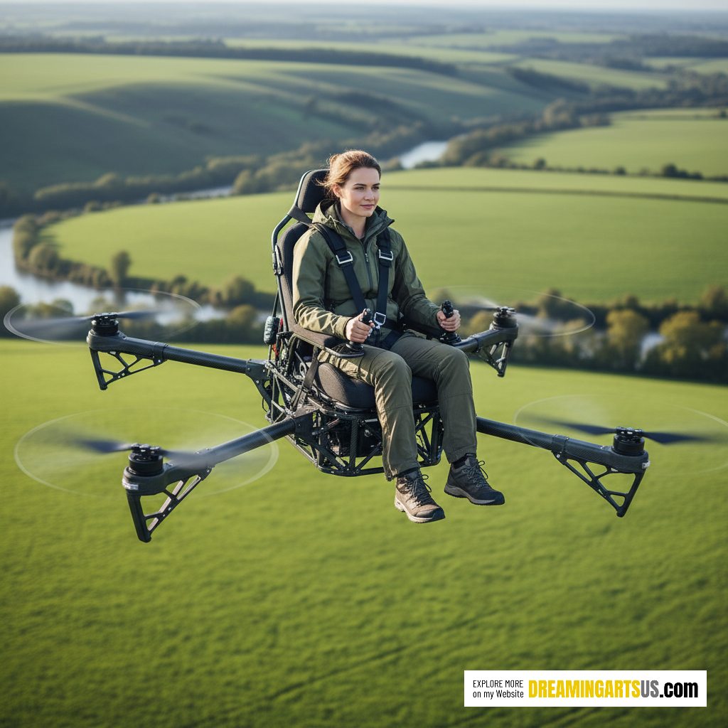 One person drone vehicles
