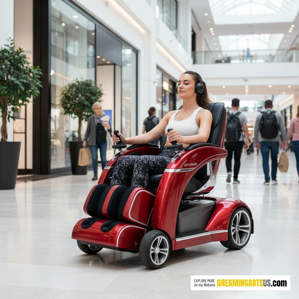 Massage chair mobility scooter