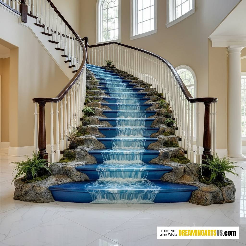epoxy river staircase