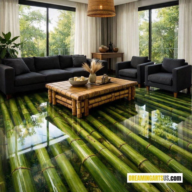Gallery Detail: Bamboo Epoxy Floor A Bold Statement In Eco Luxury Living