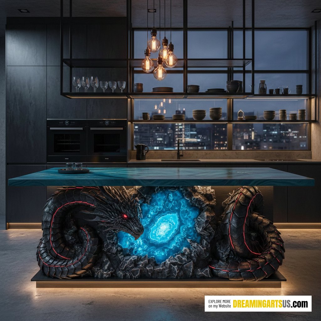 Dragon Kitchen Island