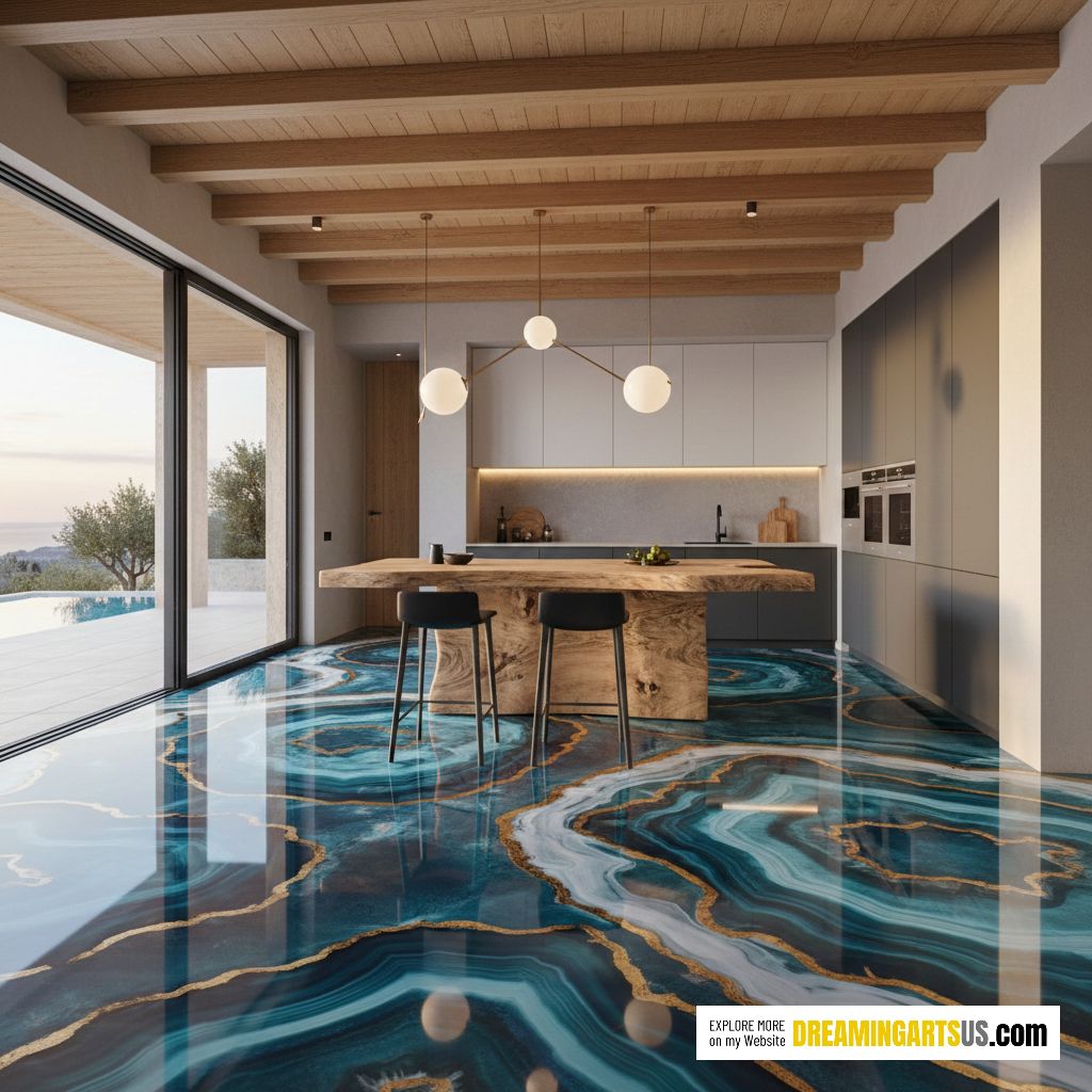 Epoxy Agate Flooring