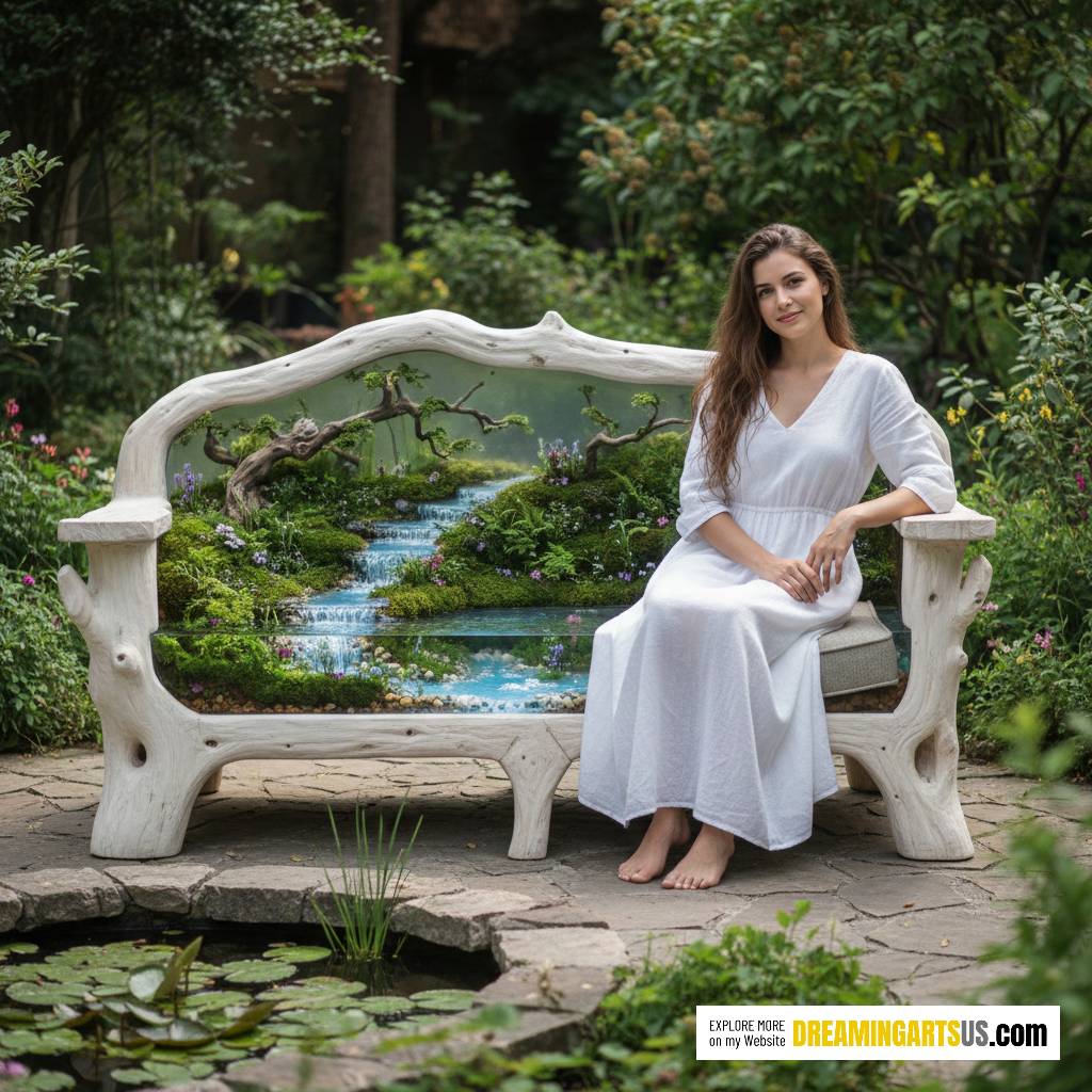 Epoxy Nature Scene Sofa