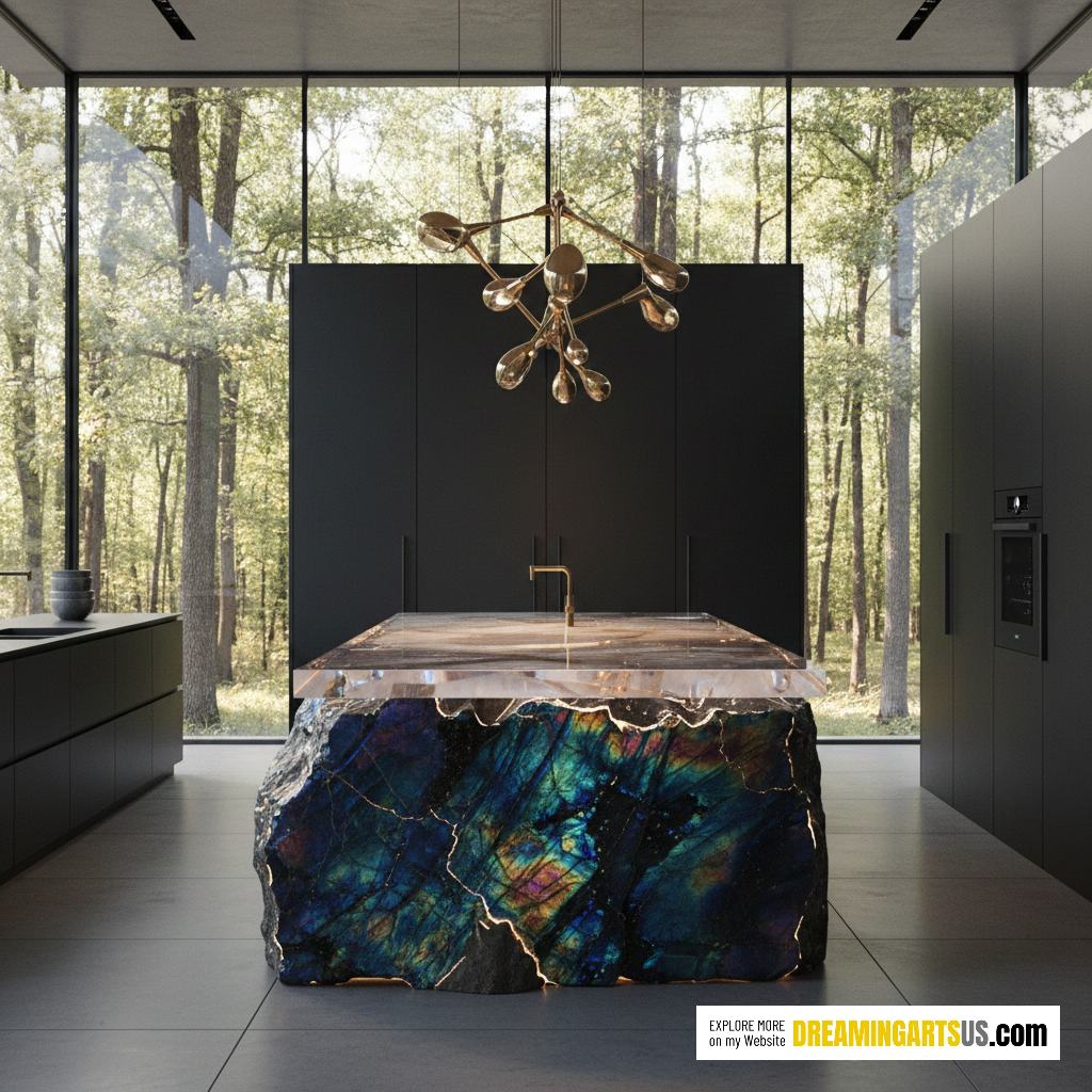 labradorite geode kitchen islands