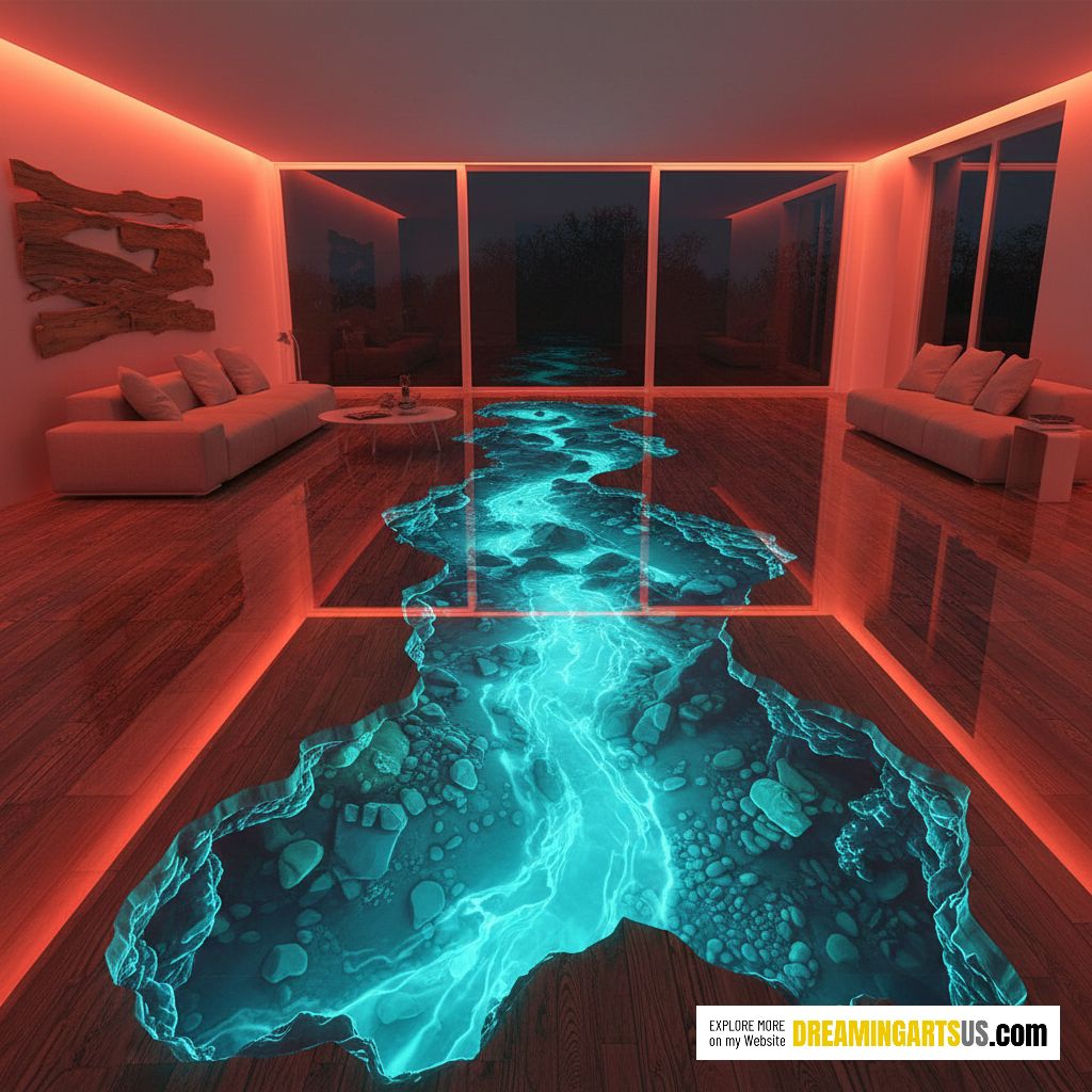 Stunning Cave River Flooring