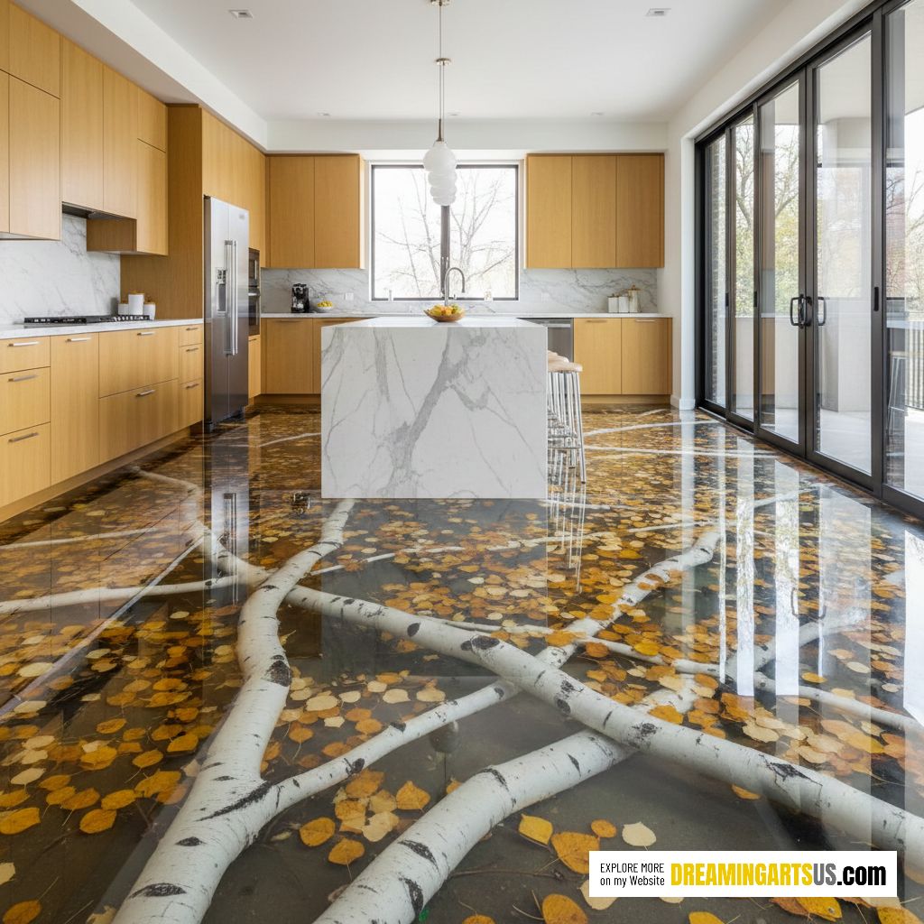 Aspen tree epoxy floors