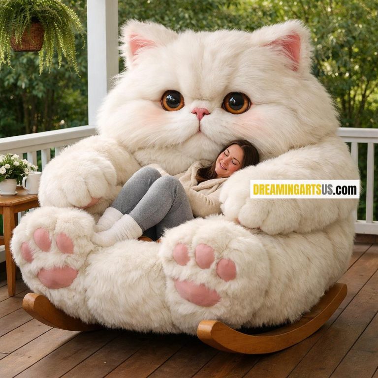 Fluffy Cat Rocking Chair | The Perfect Gift Idea for Cat Lovers