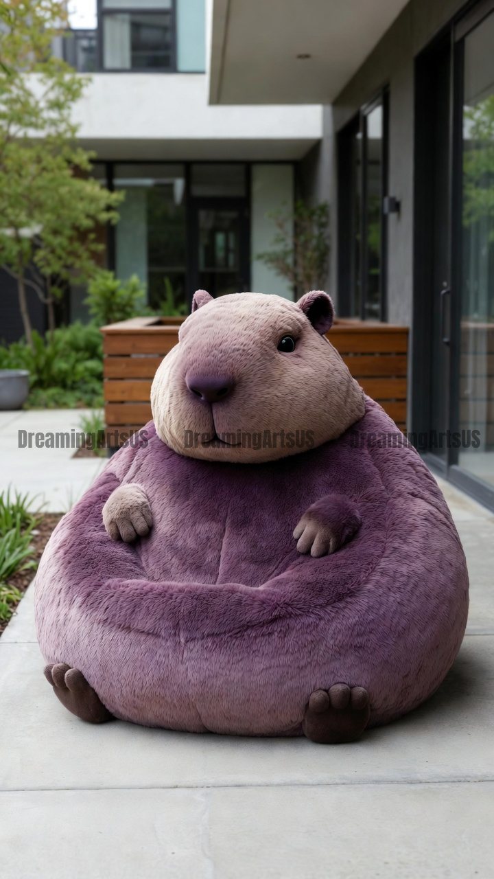 capybara-shaped bean bags