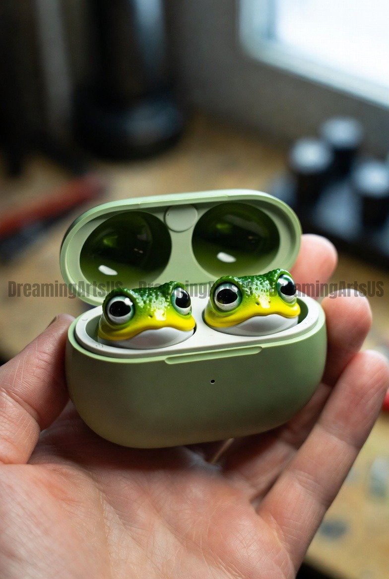 frog-shaped earbud