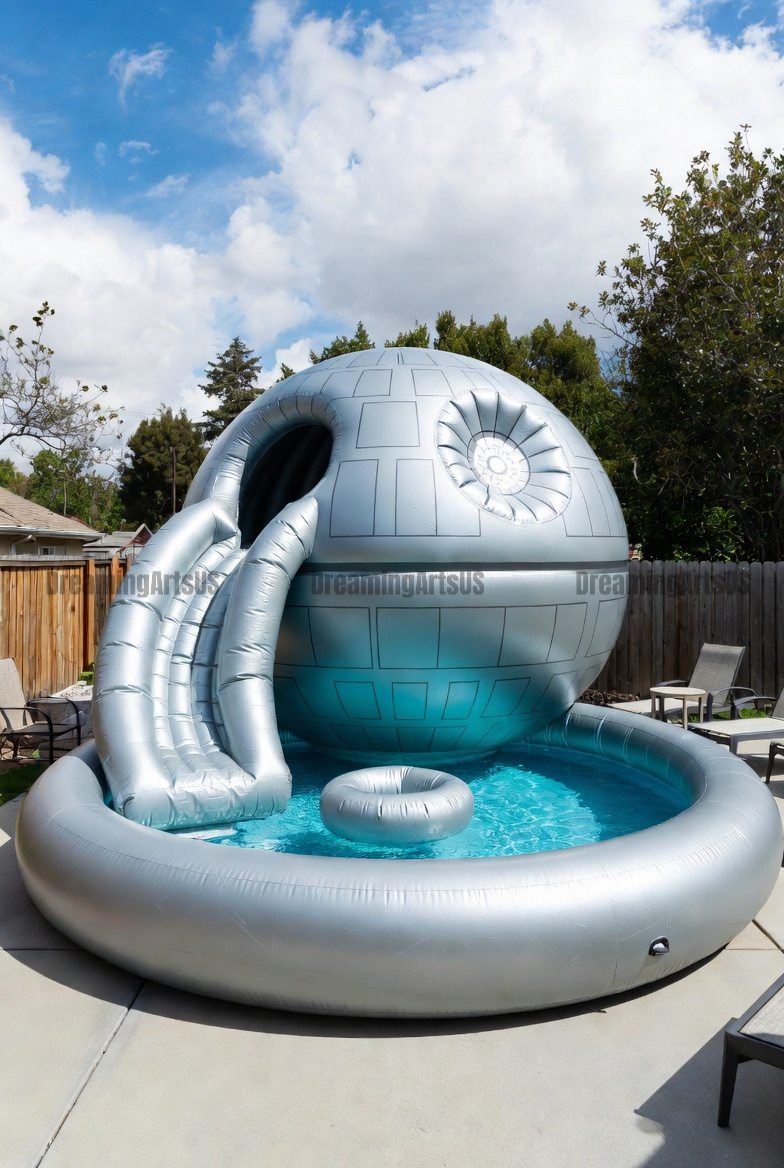 Inflatable Death Star Pools