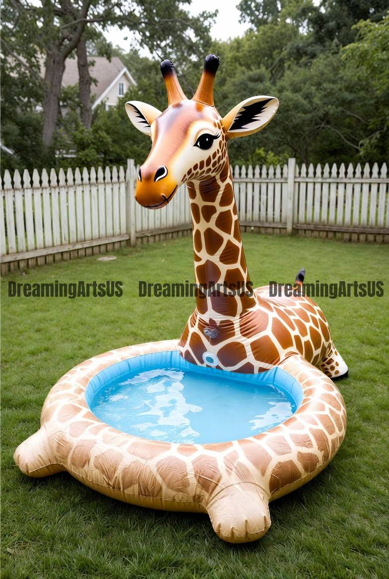 Giant Inflatable Giraffe Pool