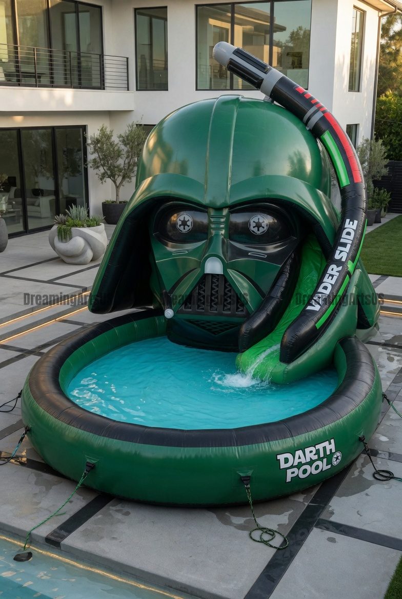 Inflatable Darth Vader Helmet Pool